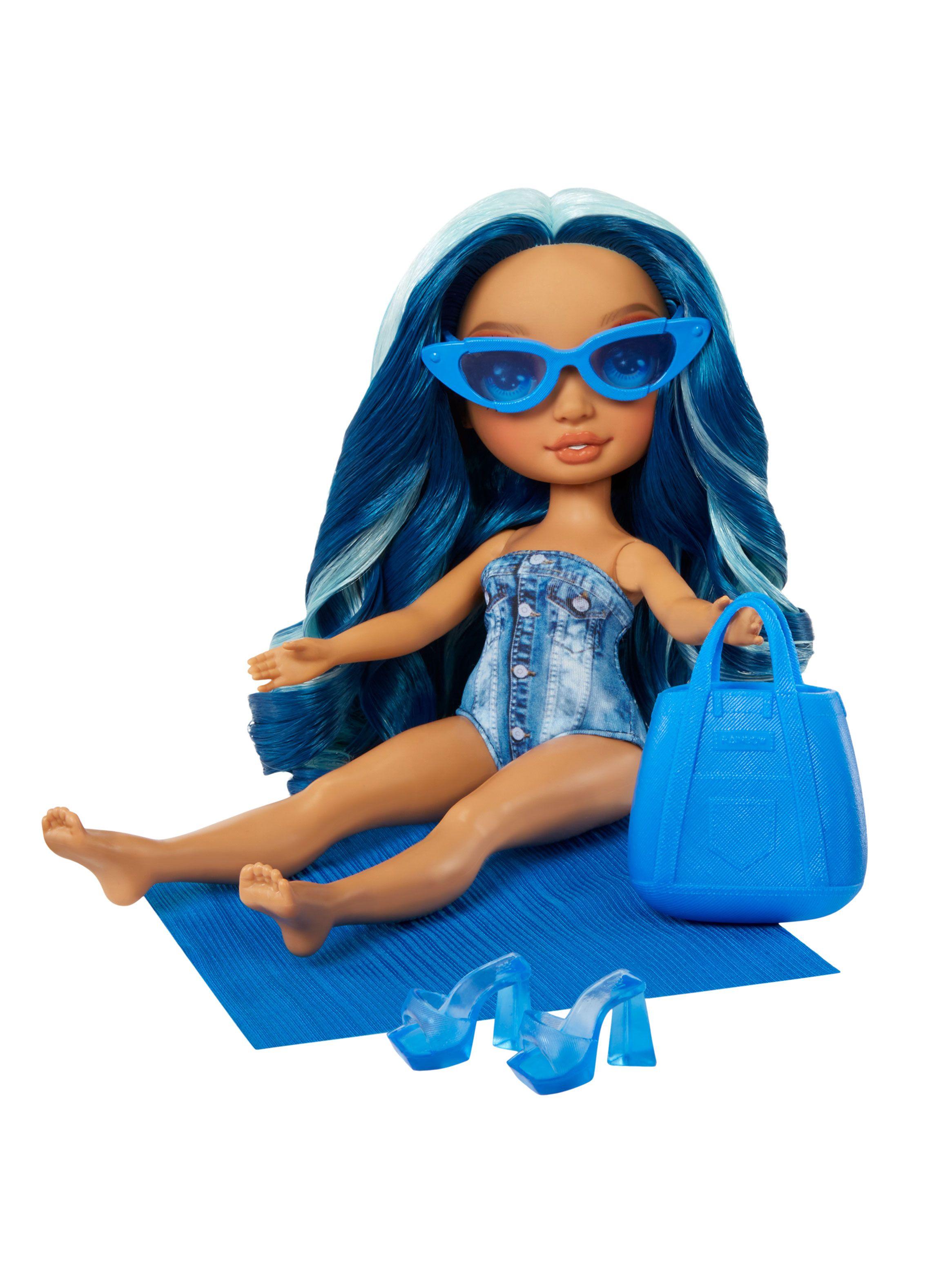 Muñeca Rainbow High Swim & Style  Fashion Skyler Azul-3