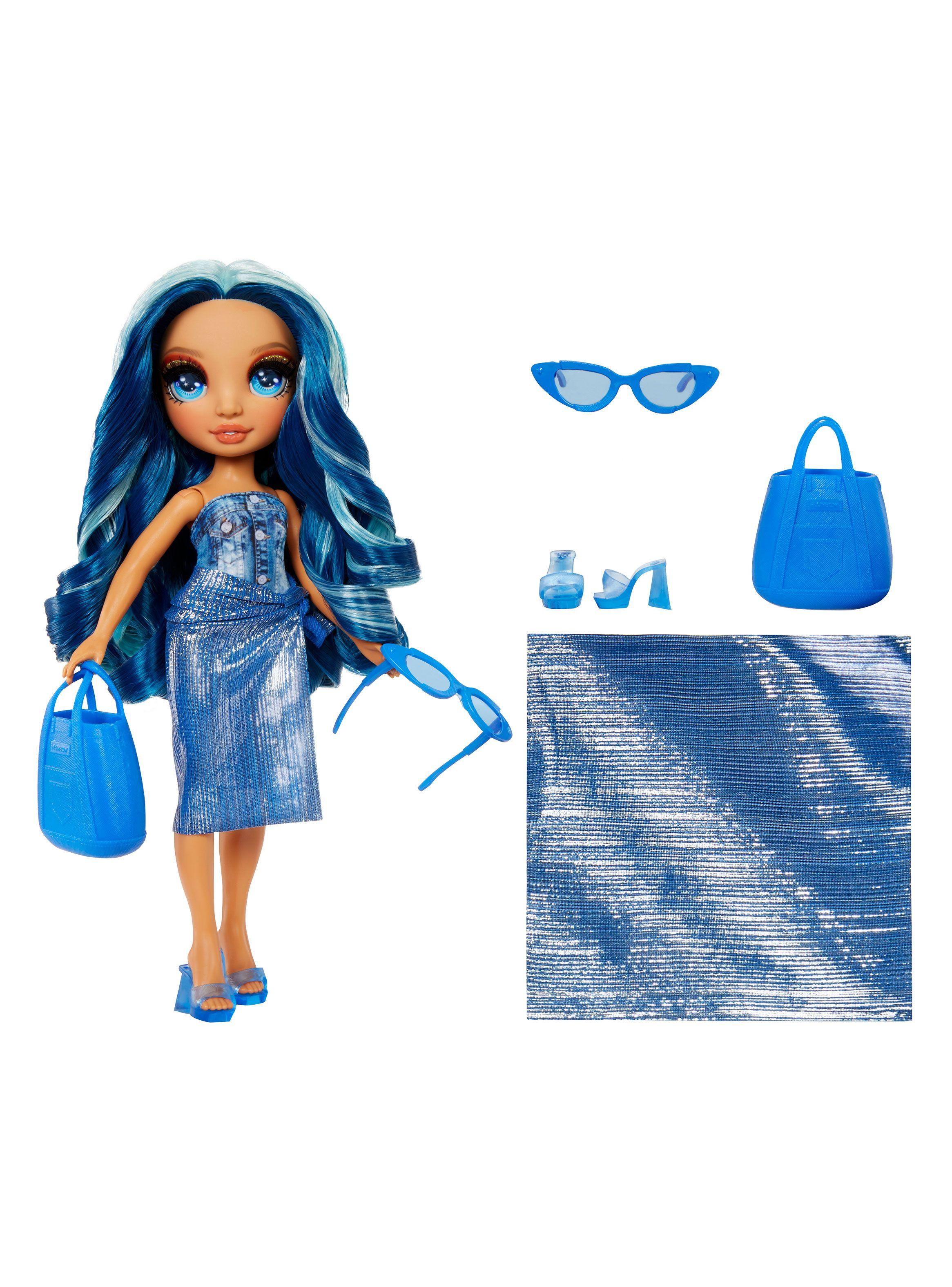 Muñeca Rainbow High Swim & Style  Fashion Skyler Azul-0