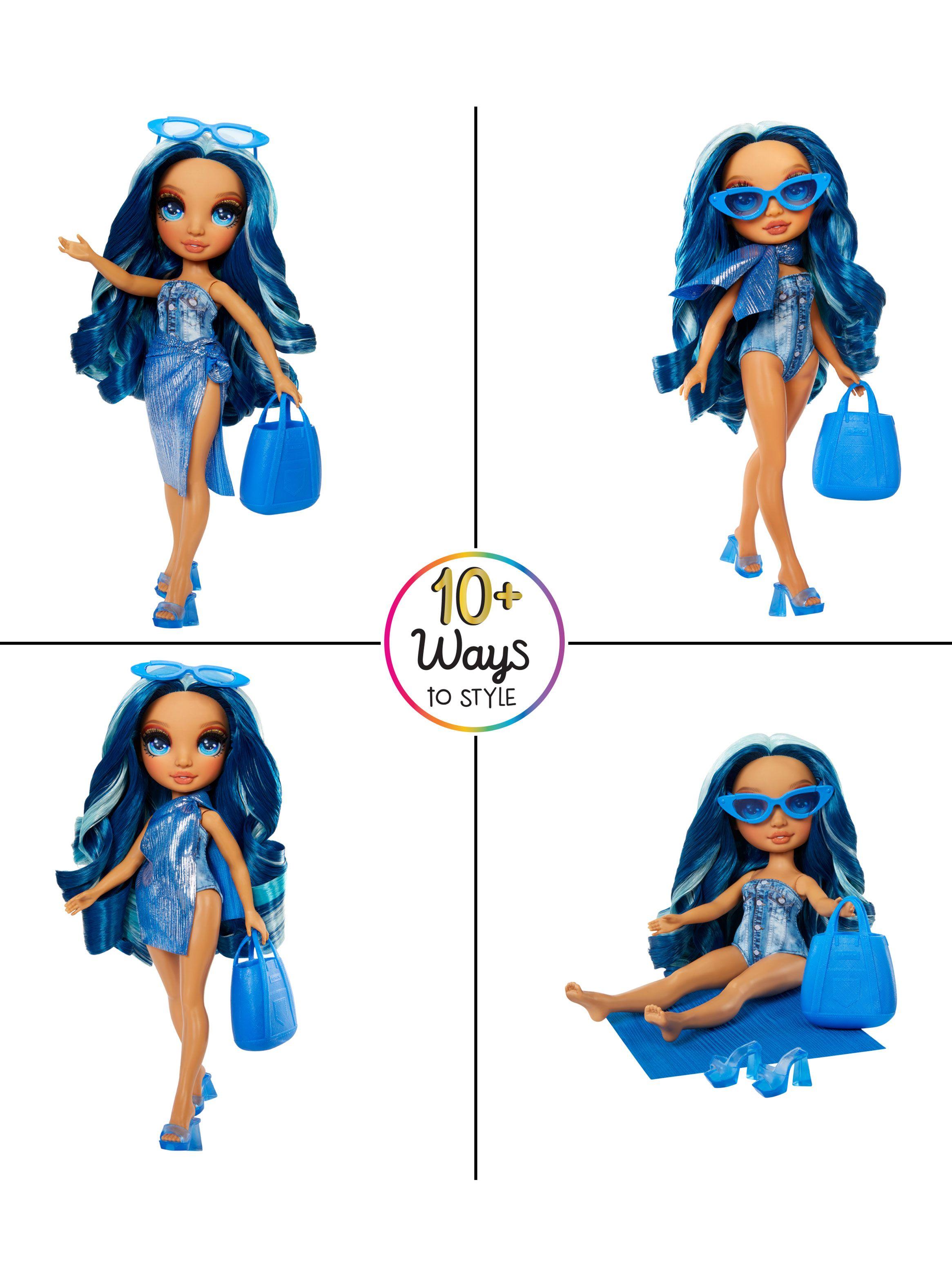 Muñeca Rainbow High Swim & Style  Fashion Skyler Azul-2