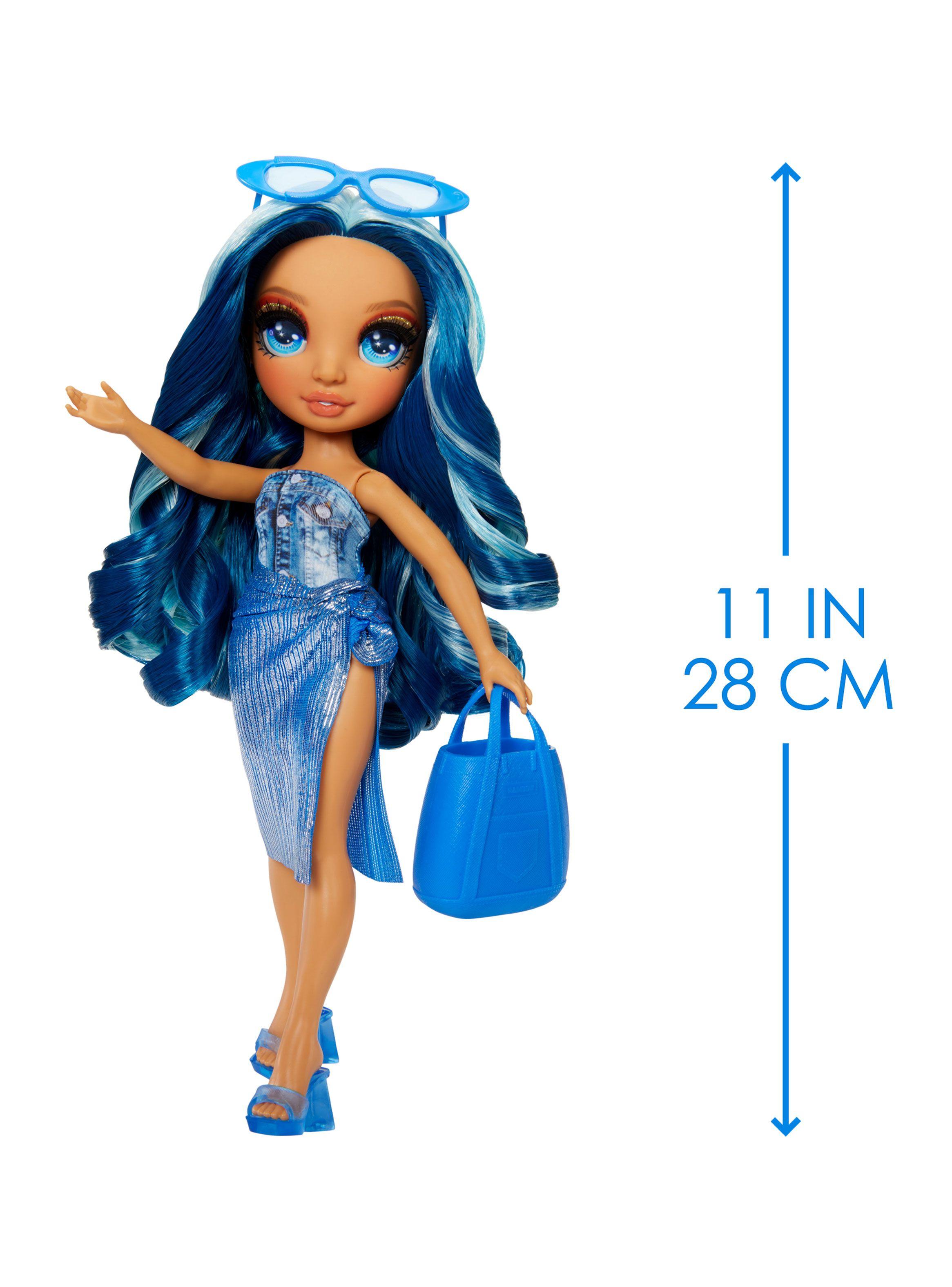 Muñeca Rainbow High Swim & Style  Fashion Skyler Azul-1