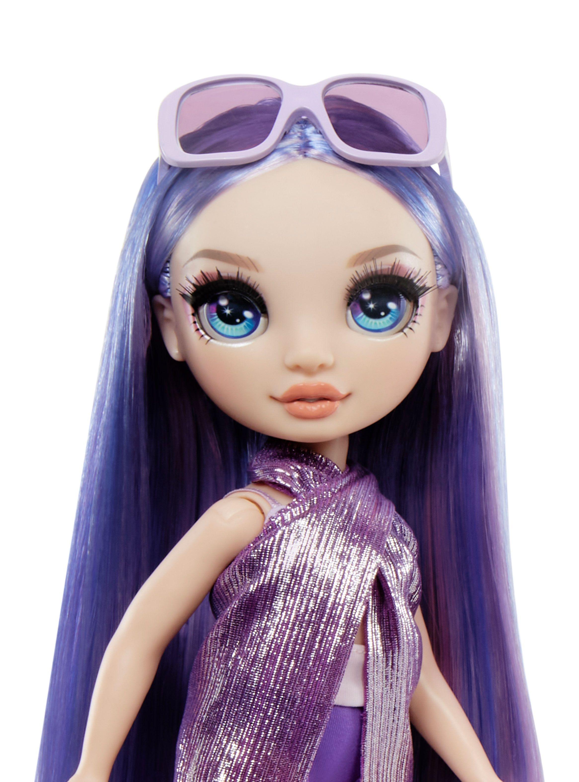 Muñeca Rainbow High Swim & Style Fashion Violet Morado-4