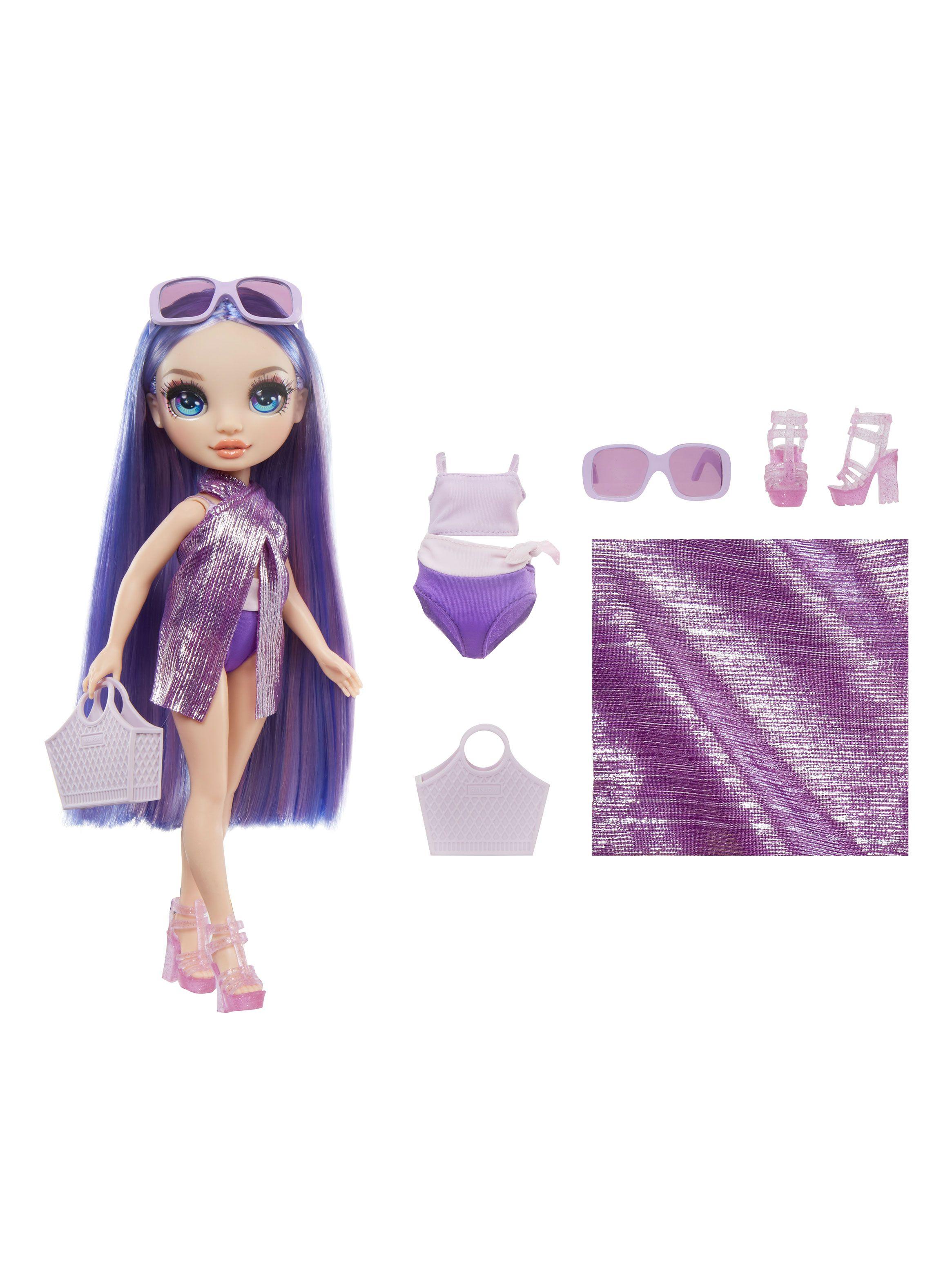 Muñeca Rainbow High Swim & Style Fashion Violet Morado-0