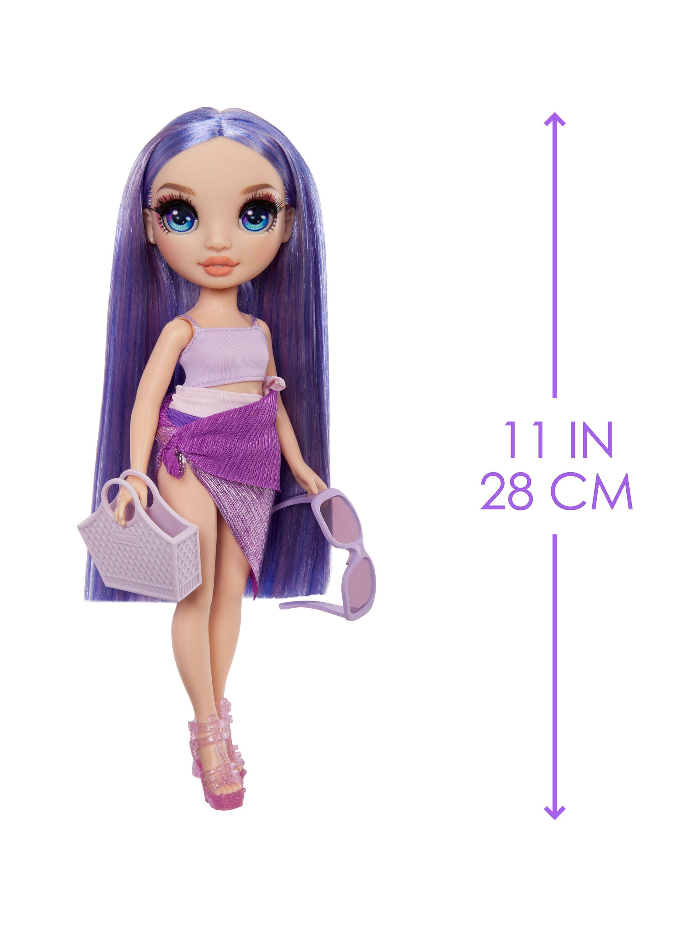 Muñeca Rainbow High Swim & Style Fashion Violet Morado-1
