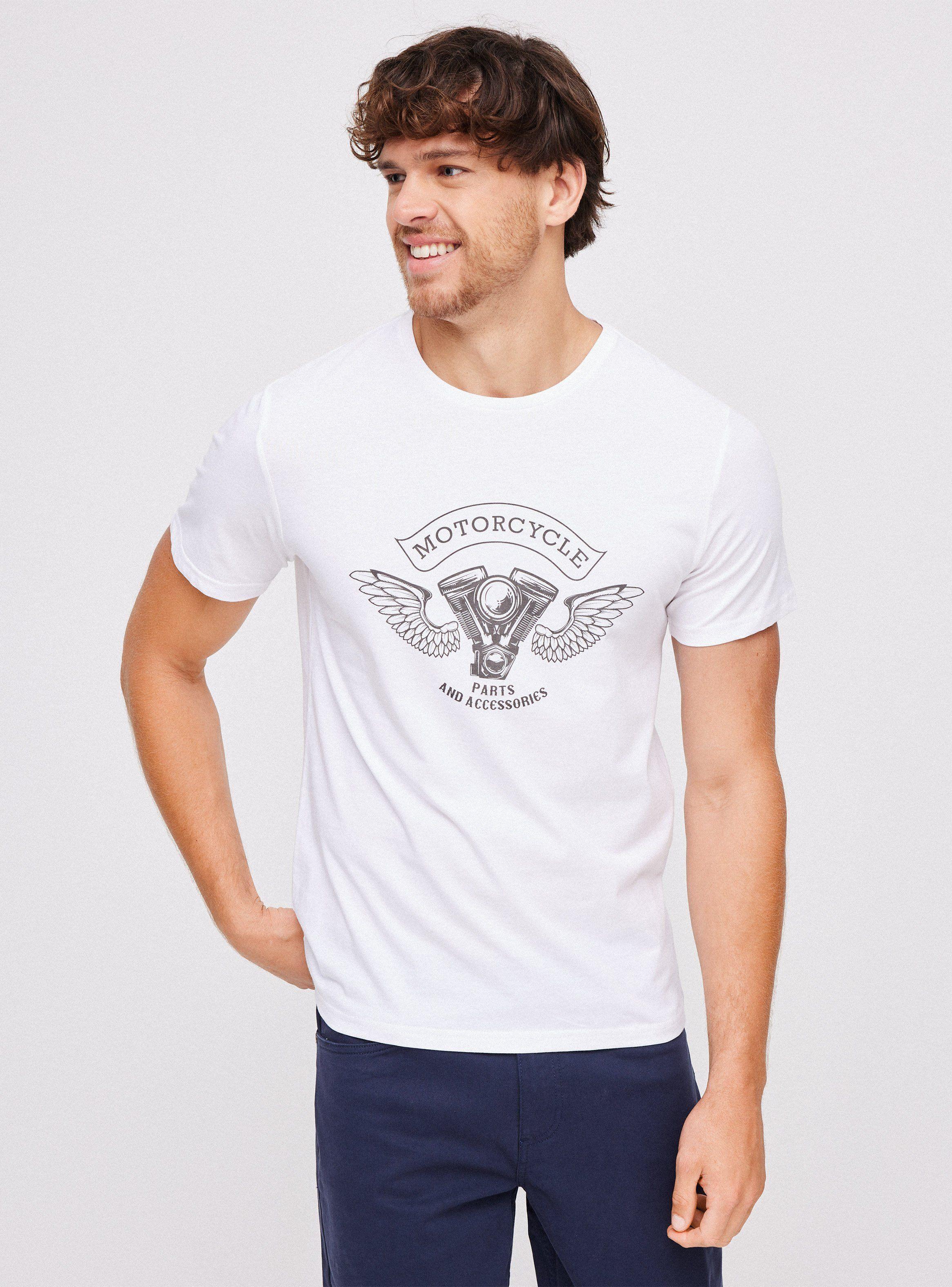 Polera Cuello Redondo Frontal Print-0