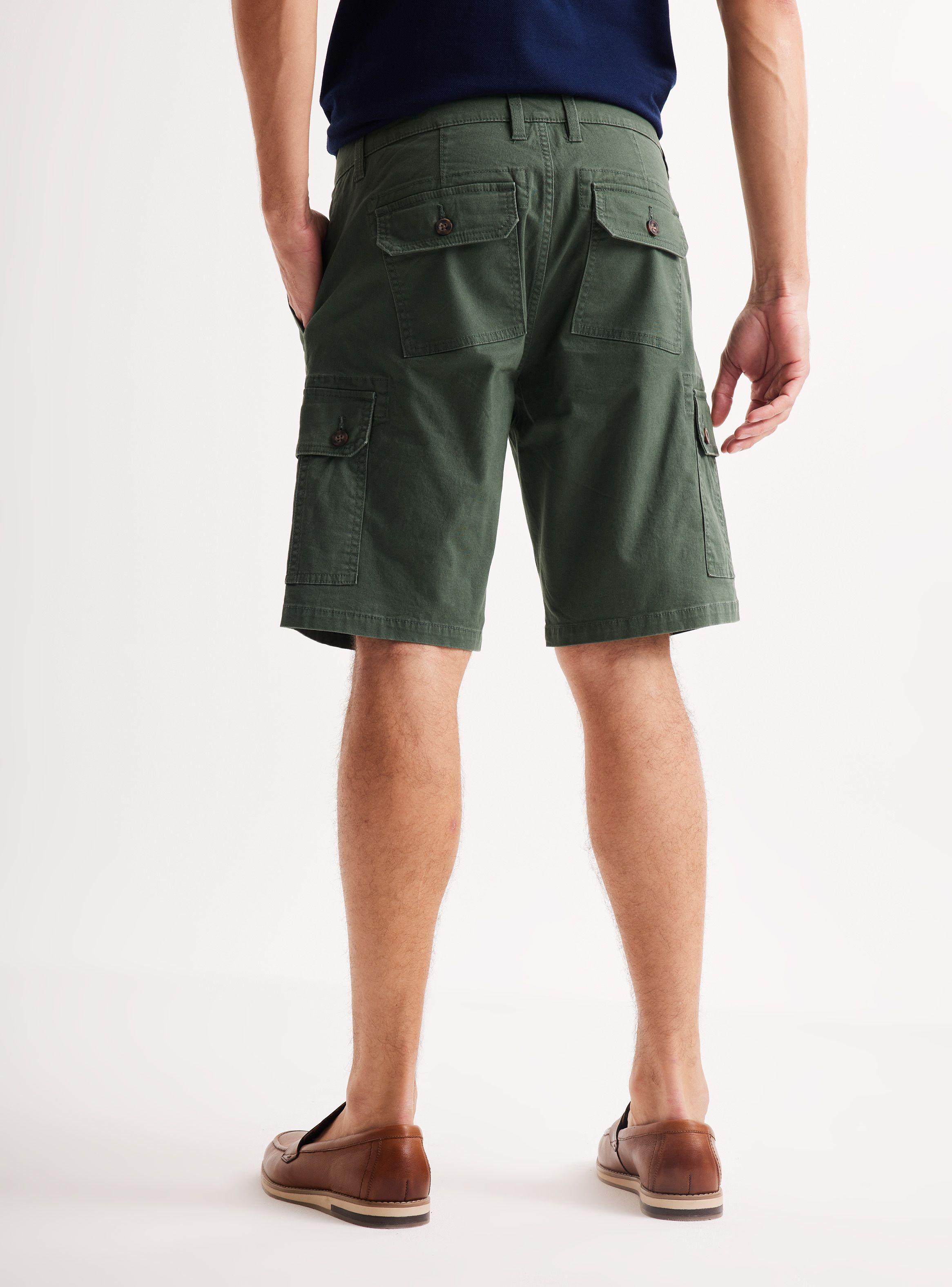 Bermuda Cargo Gabardina con Elastano-1