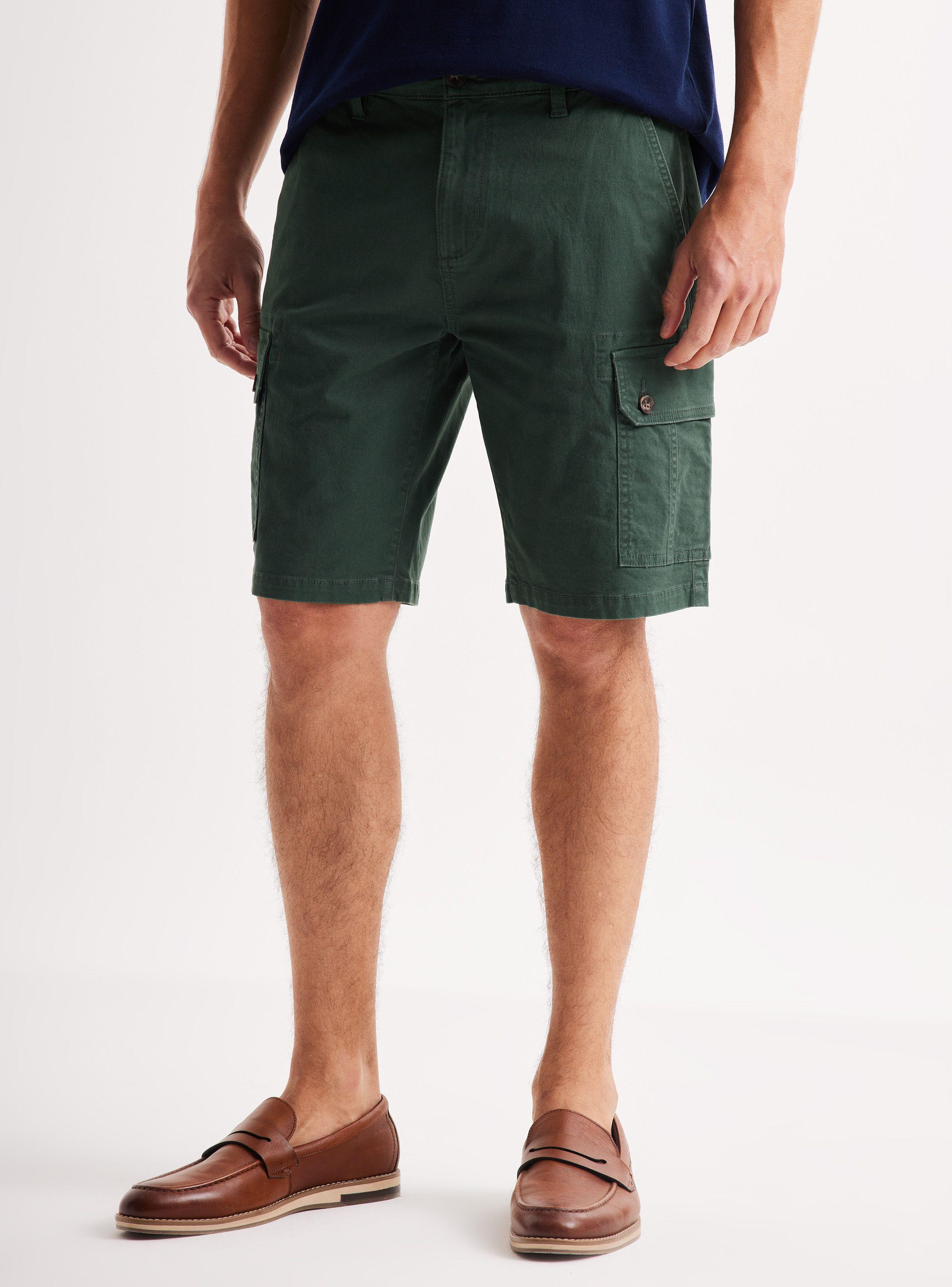 Bermuda Cargo Gabardina con Elastano-0