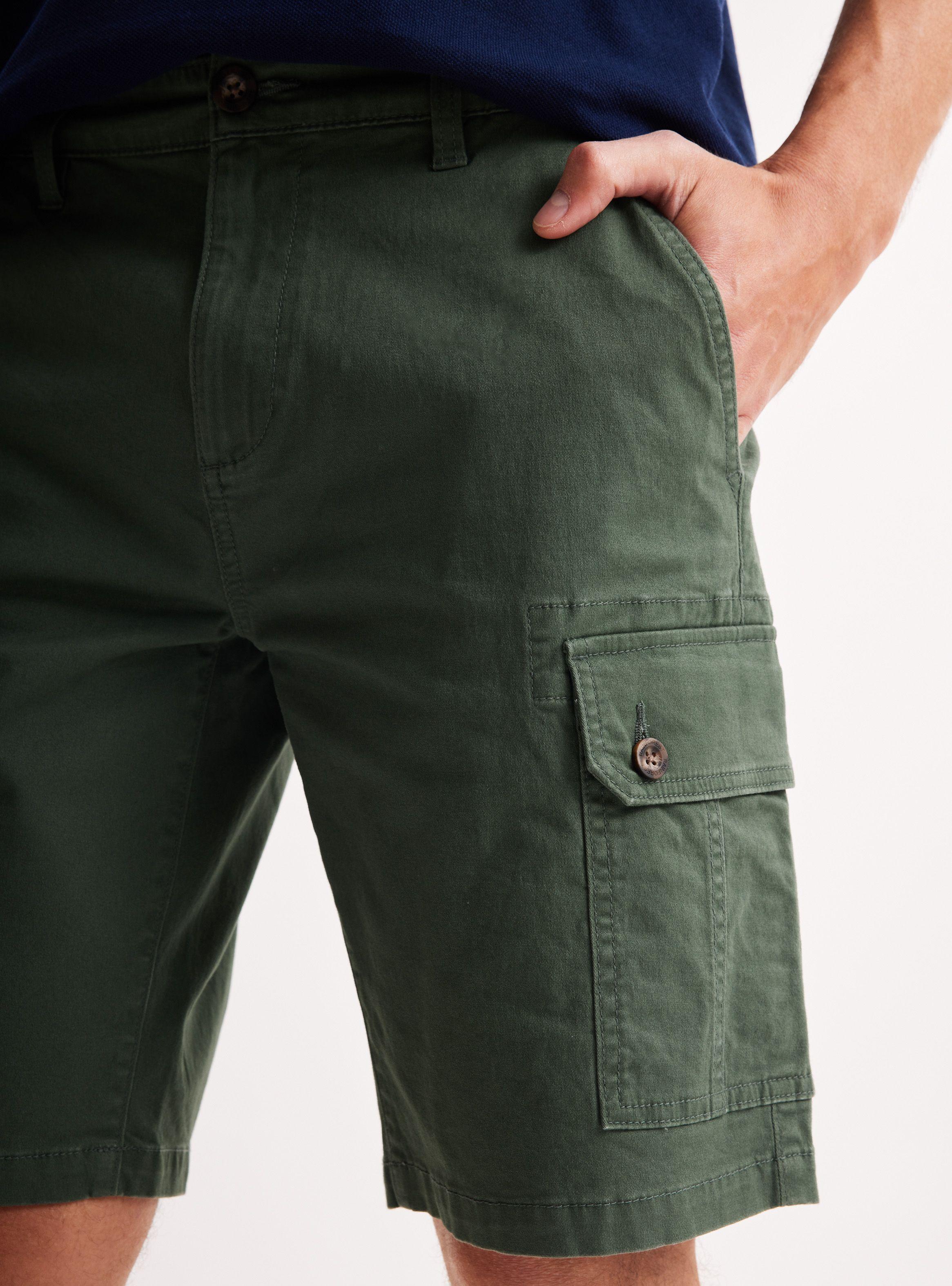 Bermuda Cargo Gabardina con Elastano-2