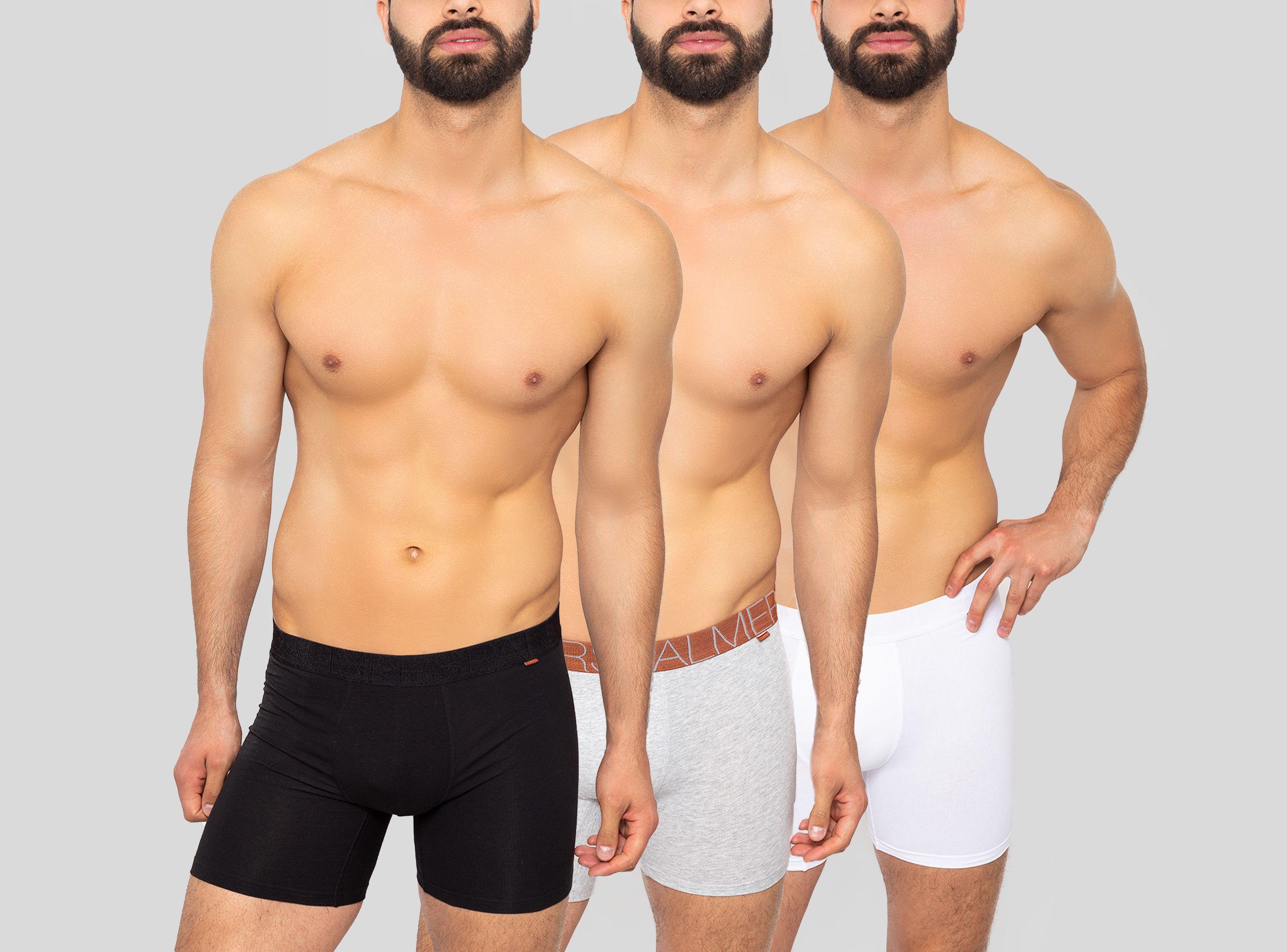 Tripack Boxer Largo Algodón Cobre-0