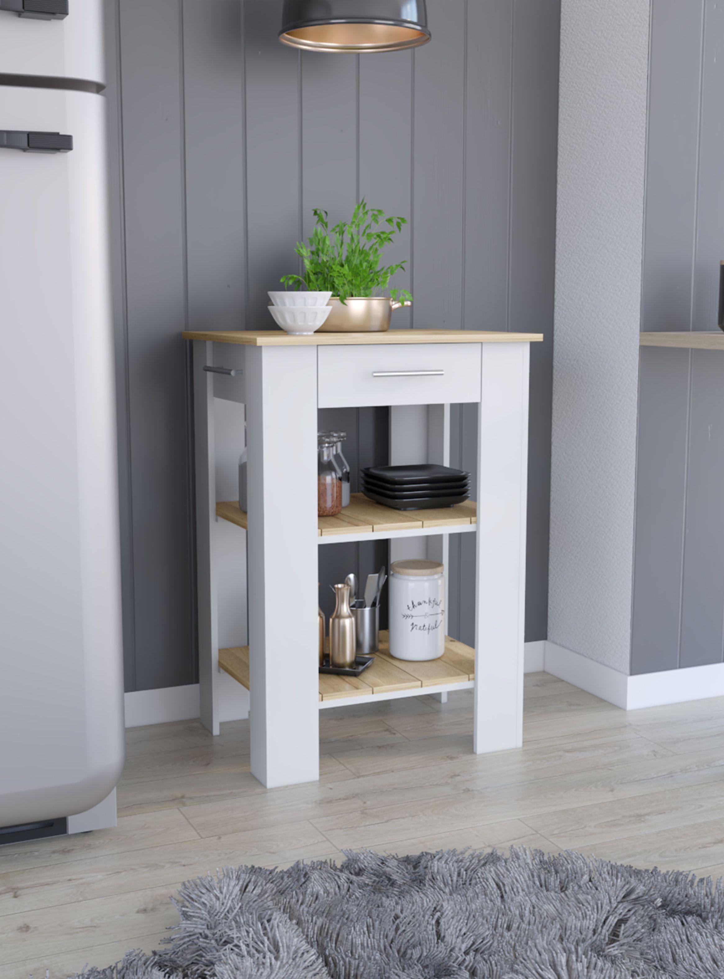 Mueble Isla Cocina Cala 1C Blanco Marquez Macadamia-4