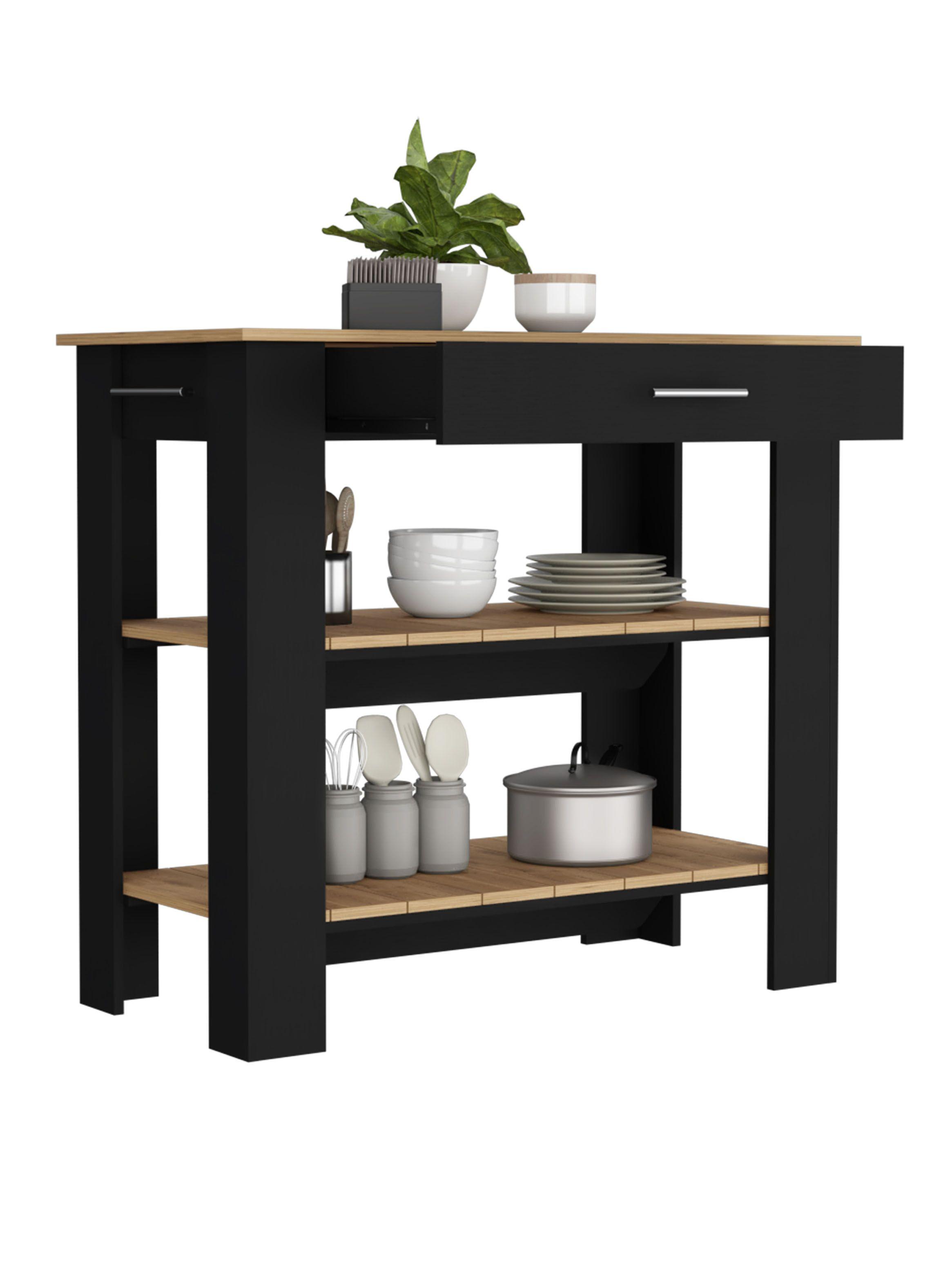 Mueble Isla Cocina Cala 1C Wengue Macadamia-2