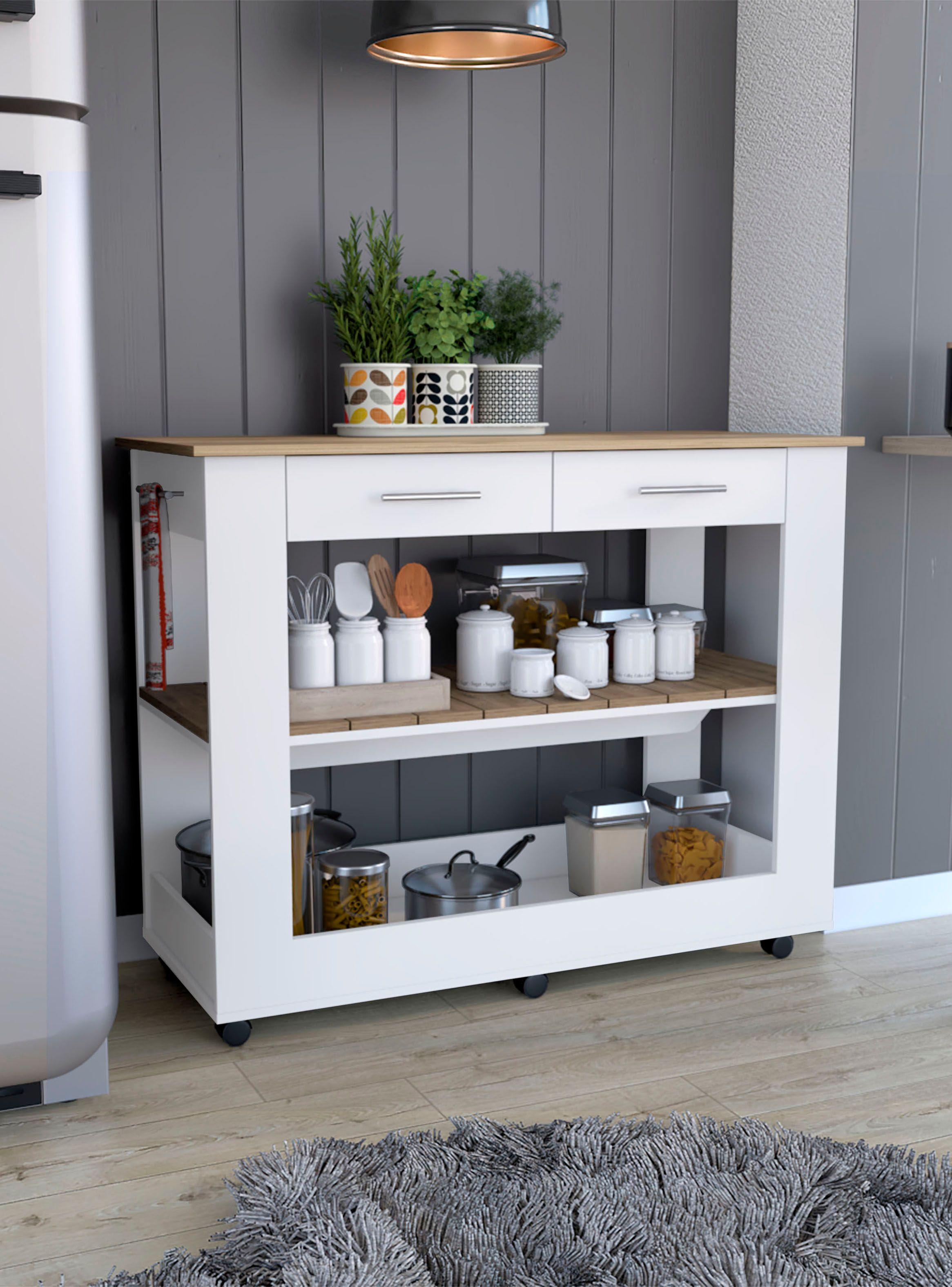 Mueble Isla Cocina Cala 2C 6R Blanco Marquez Macadamia-4