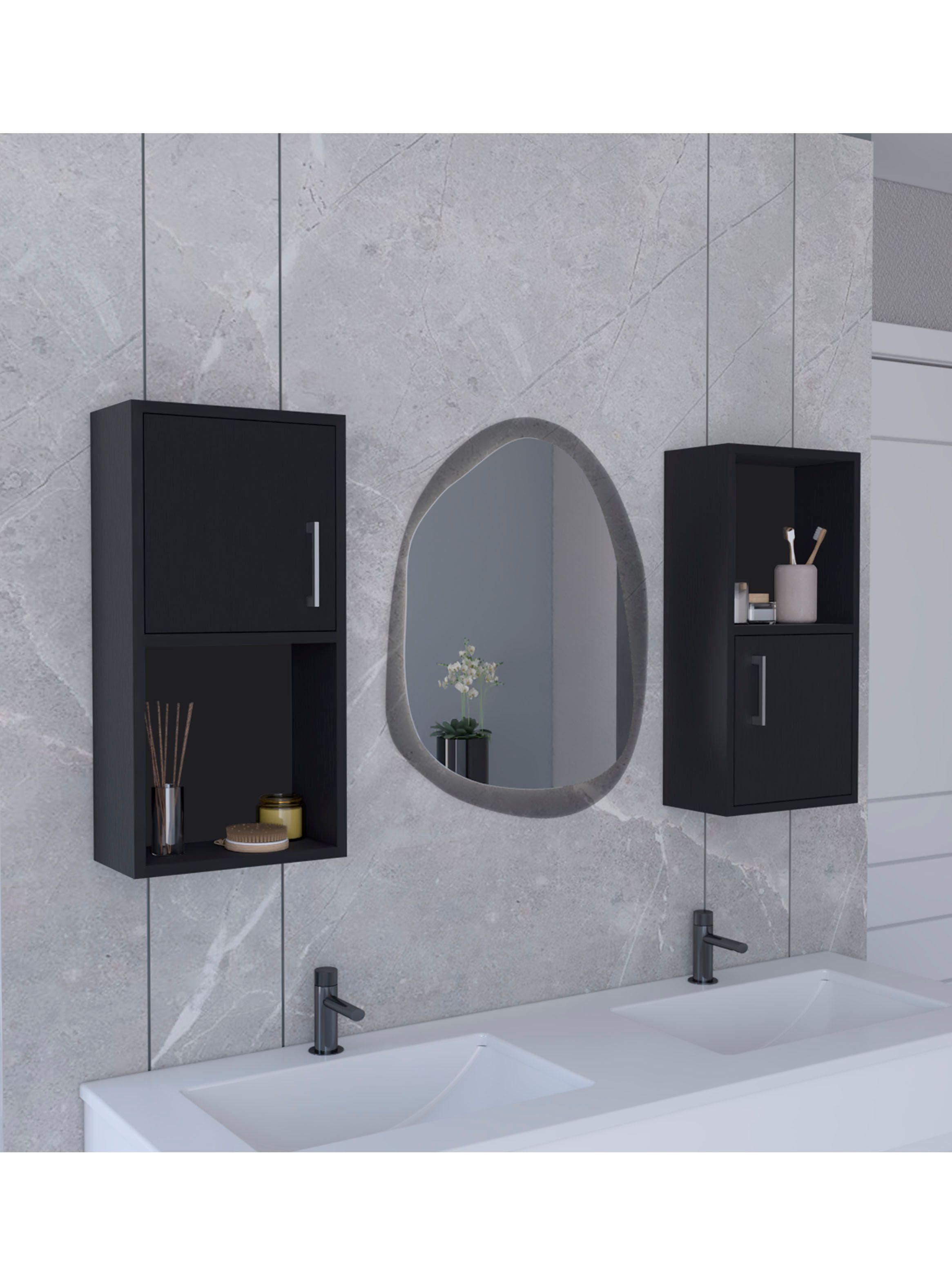 Mueble Auxiliar Bath 2 Piezas 2P Wengue-5
