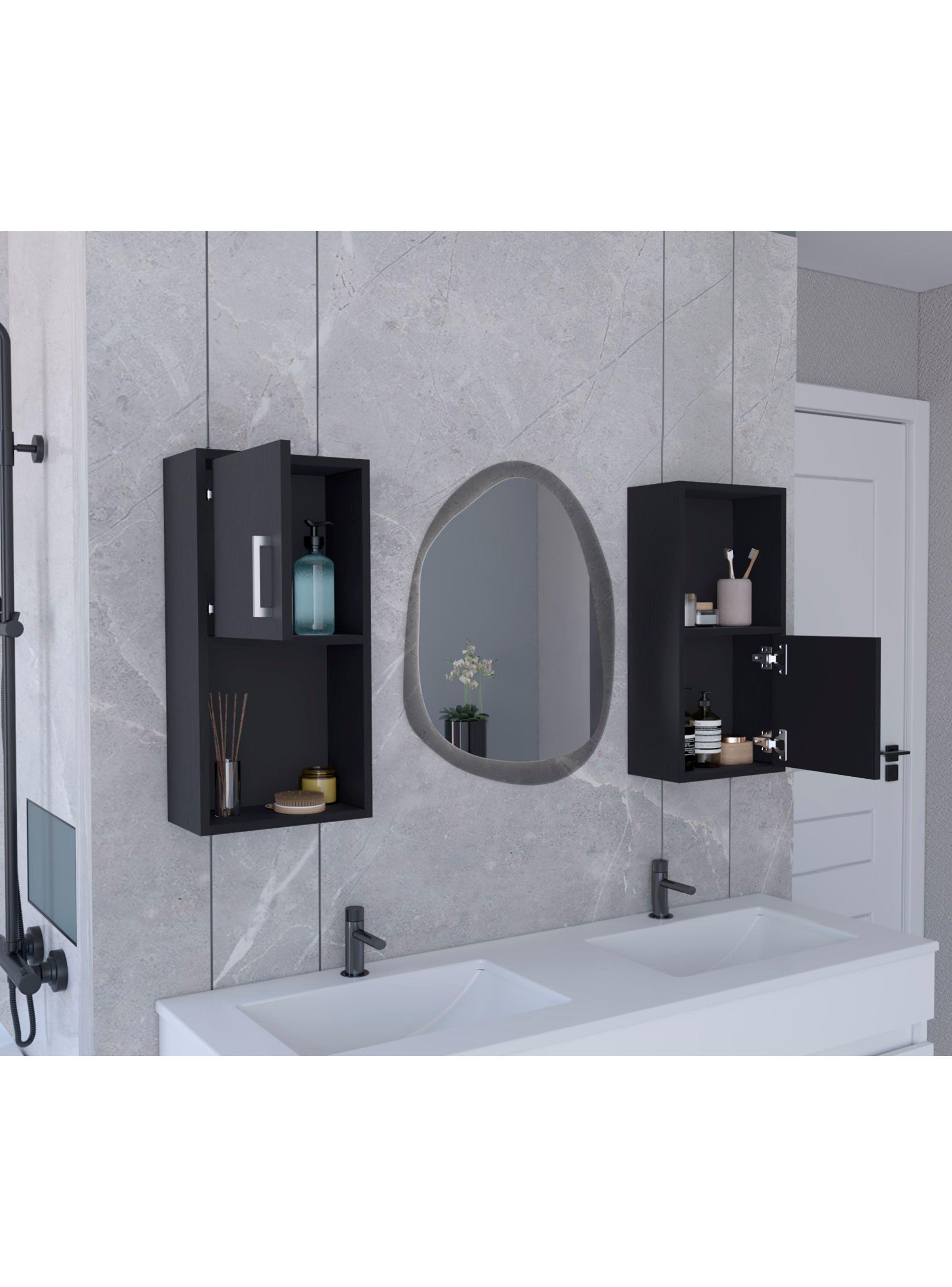Mueble Auxiliar Bath 2 Piezas 2P Wengue-4