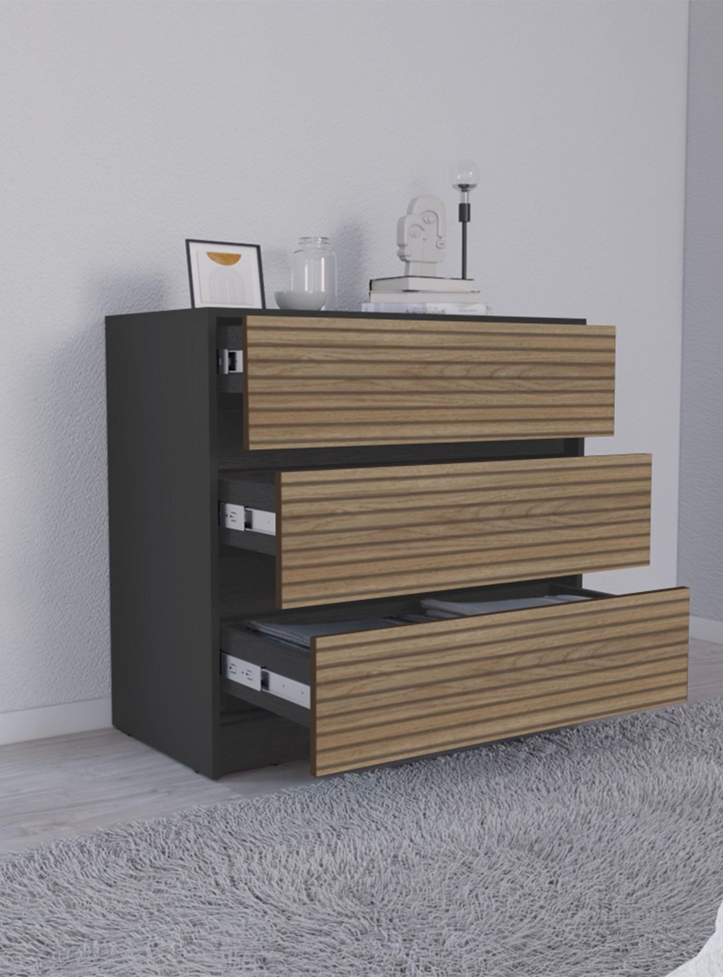 Cajonera de Oficina Austin 3C Wengue-4