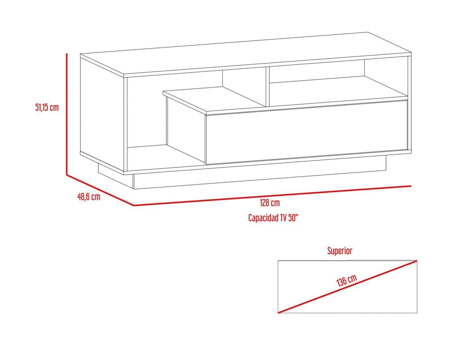 Rack TuHome TV 55'' Adelle-8