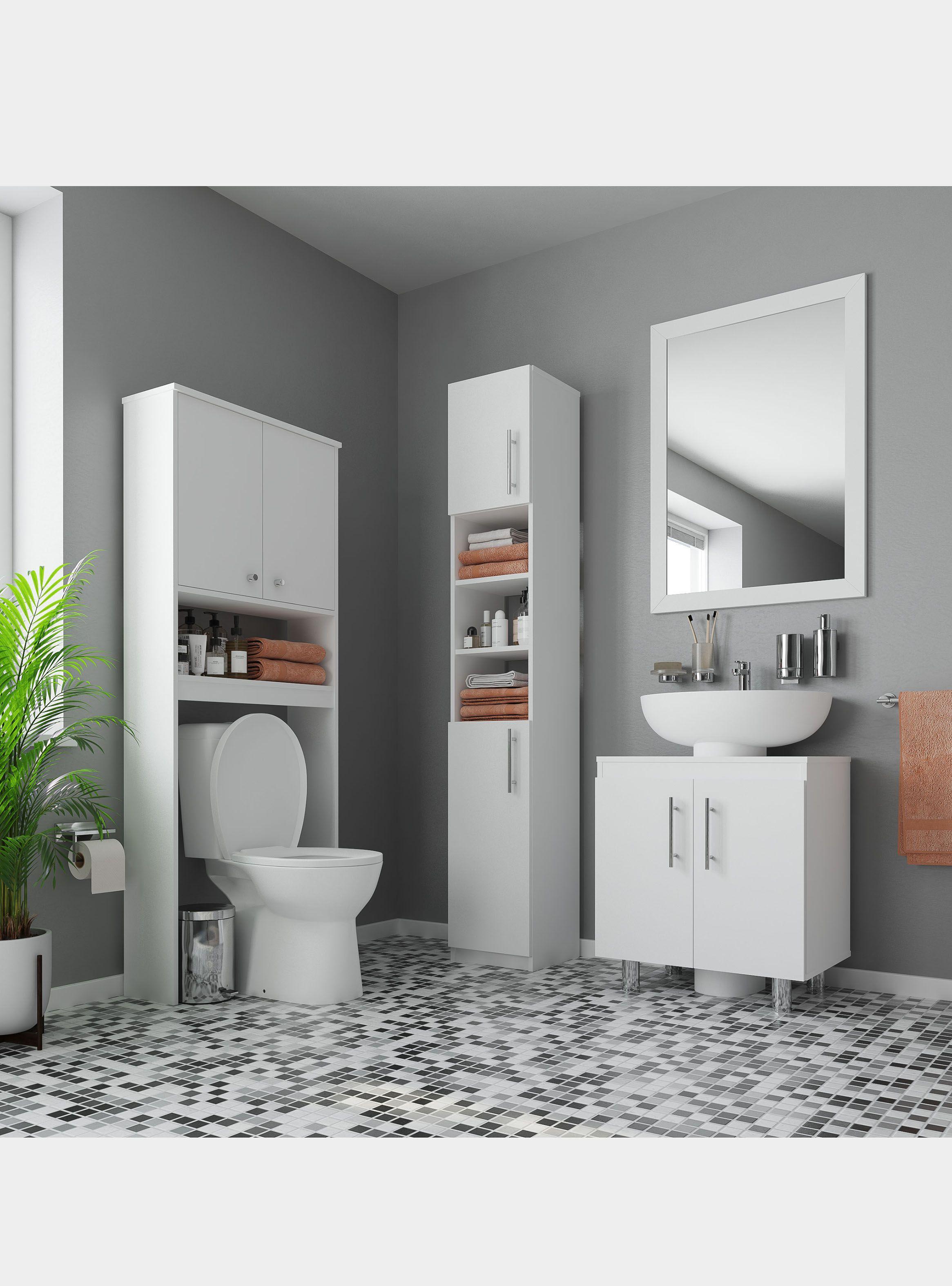 Estante W.C Puerta Superior 64x21x160 cm CIC-2