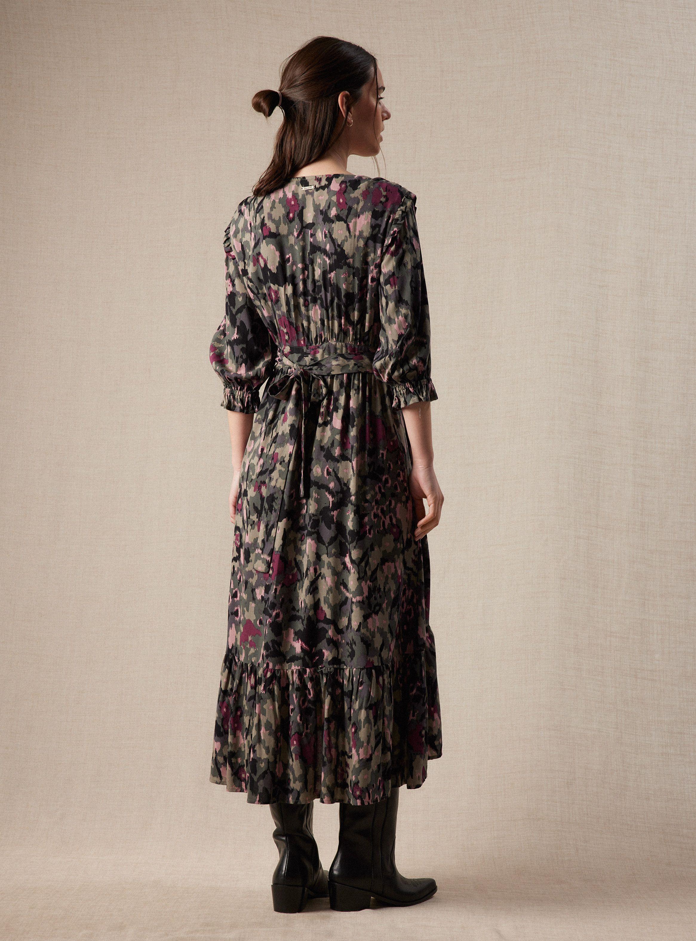 Vestido Estampado Fluido y Largo-5