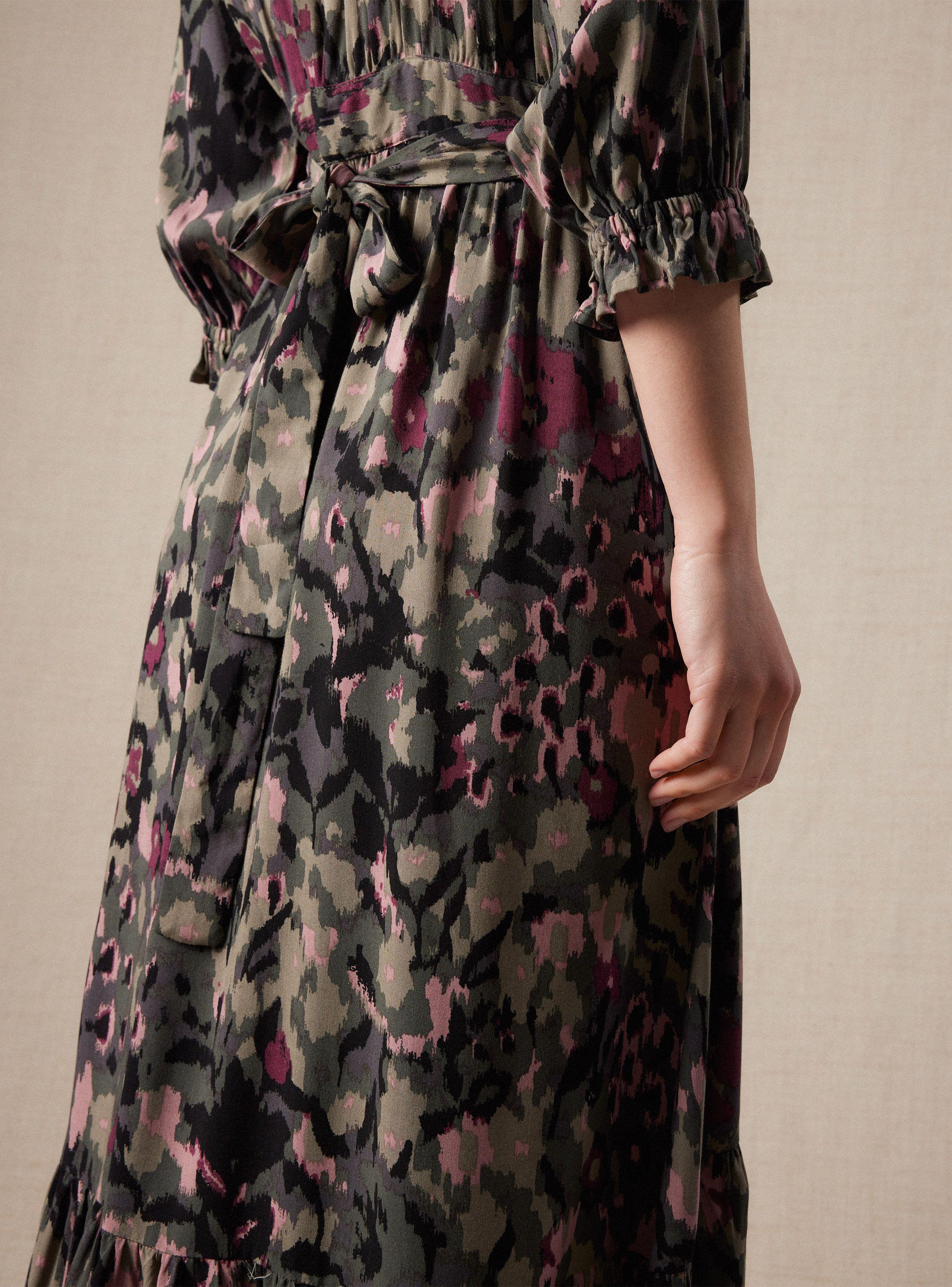 Vestido Estampado Fluido y Largo-3