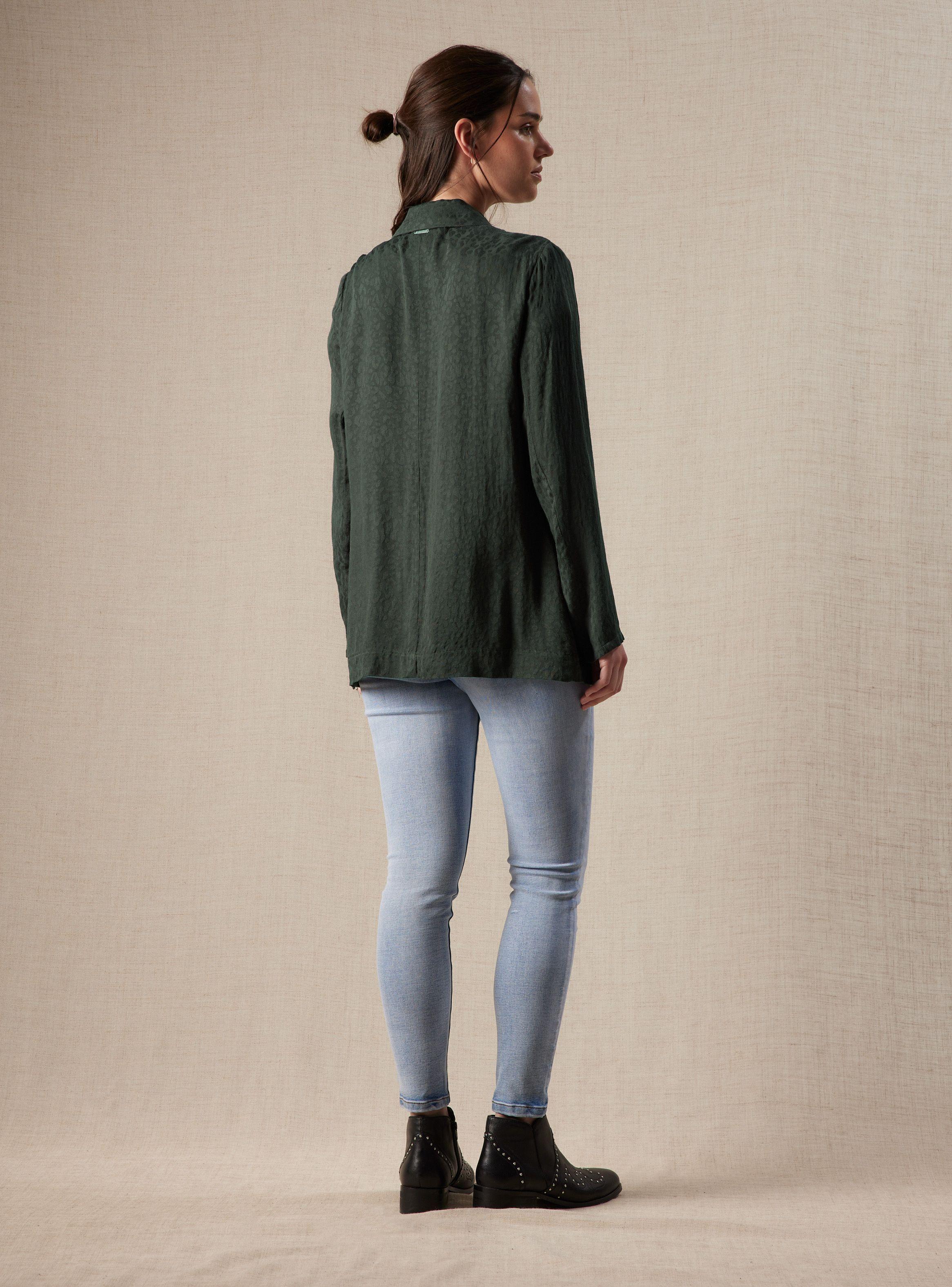 Blazer con Textura y Bolsillos-5