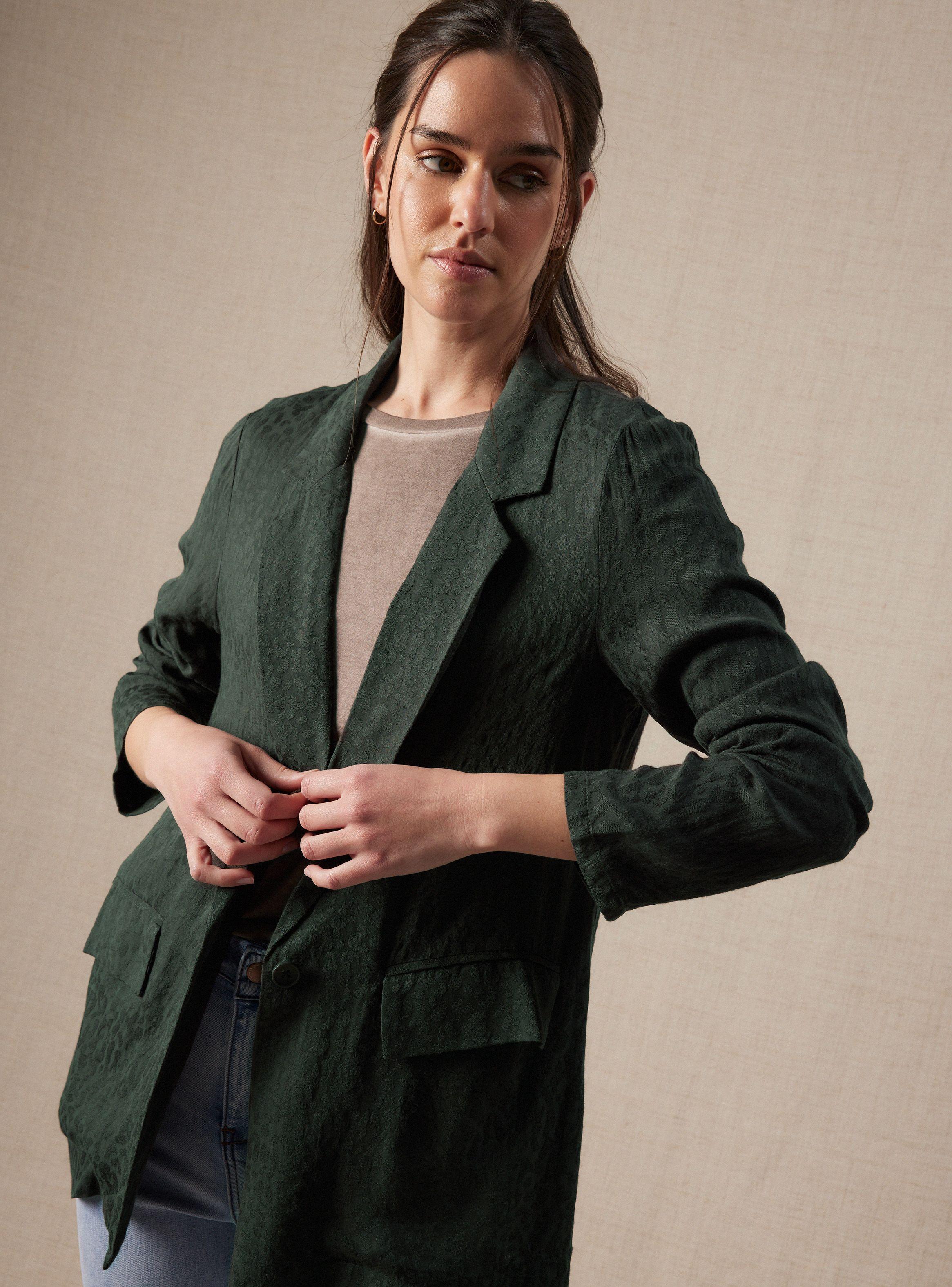 Blazer con Textura y Bolsillos-2
