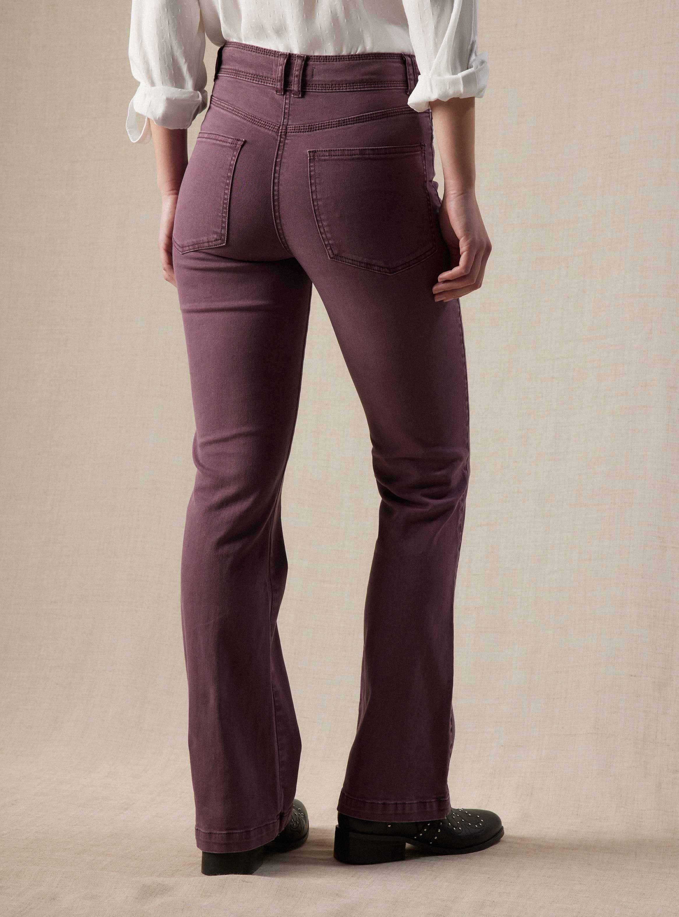 Jeans Color con Botones a la Vista-1
