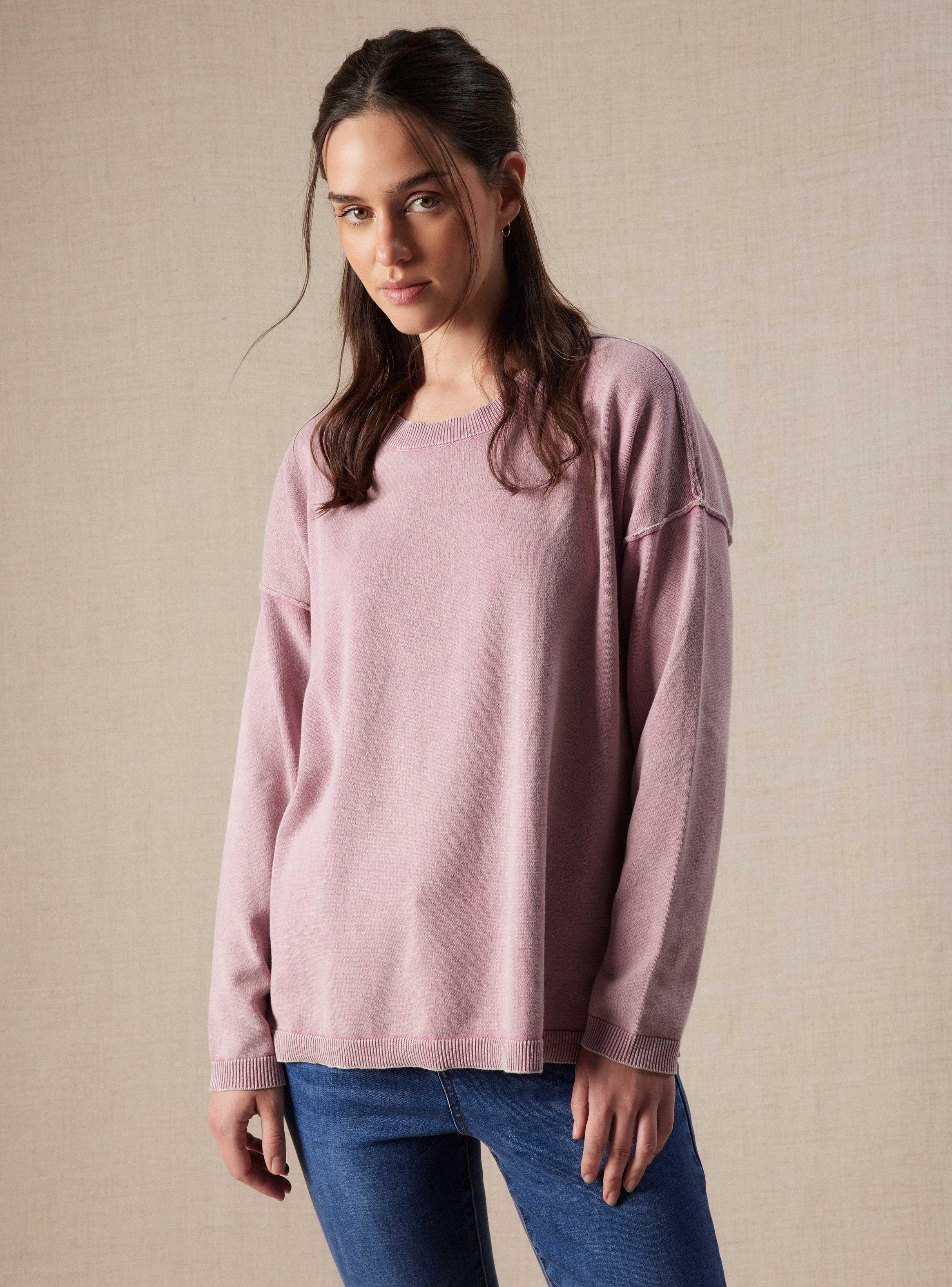 Sweater con Proceso de Lavado-0
