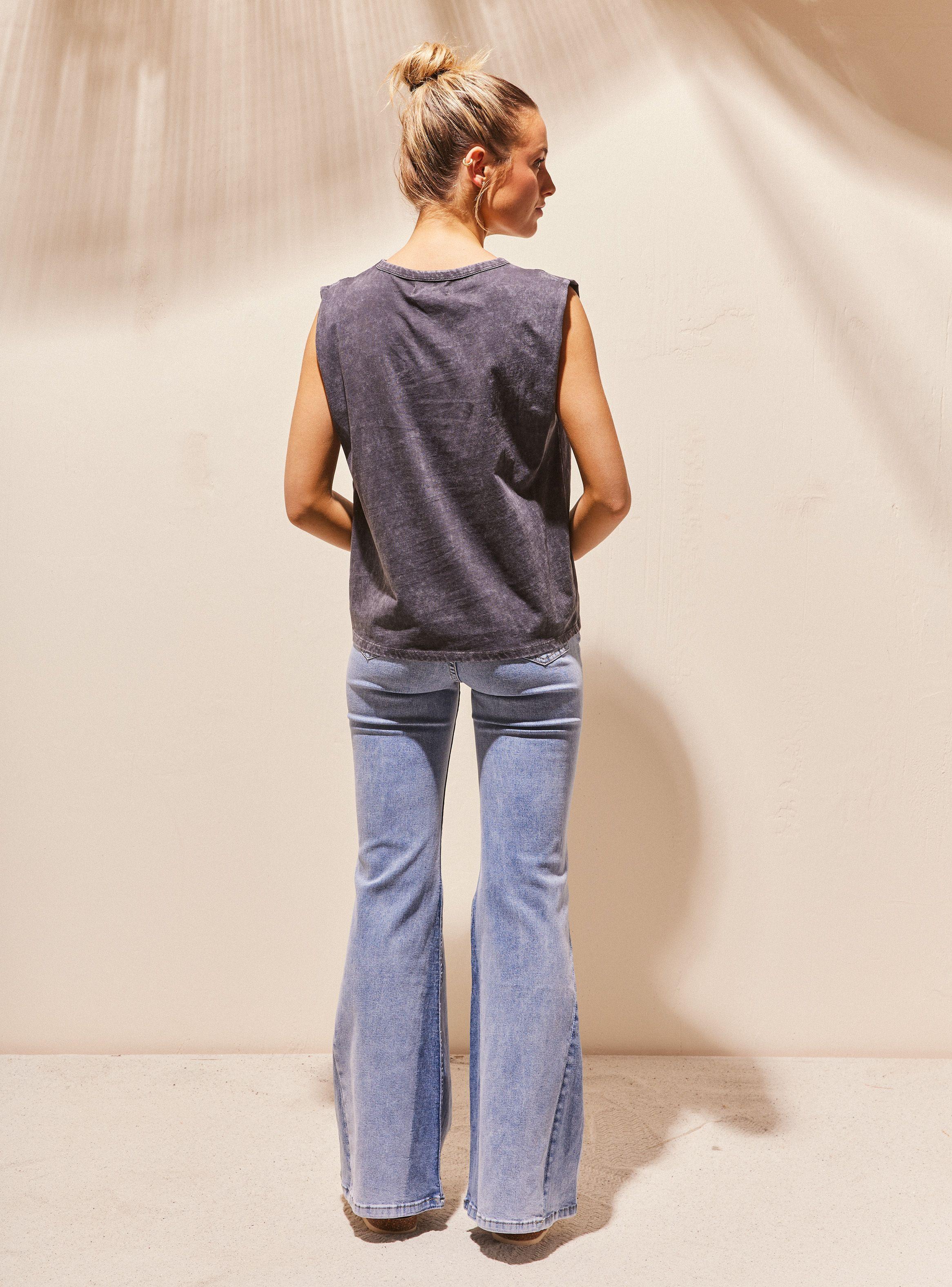 Polera Proceso Acid Wash Algodón-5
