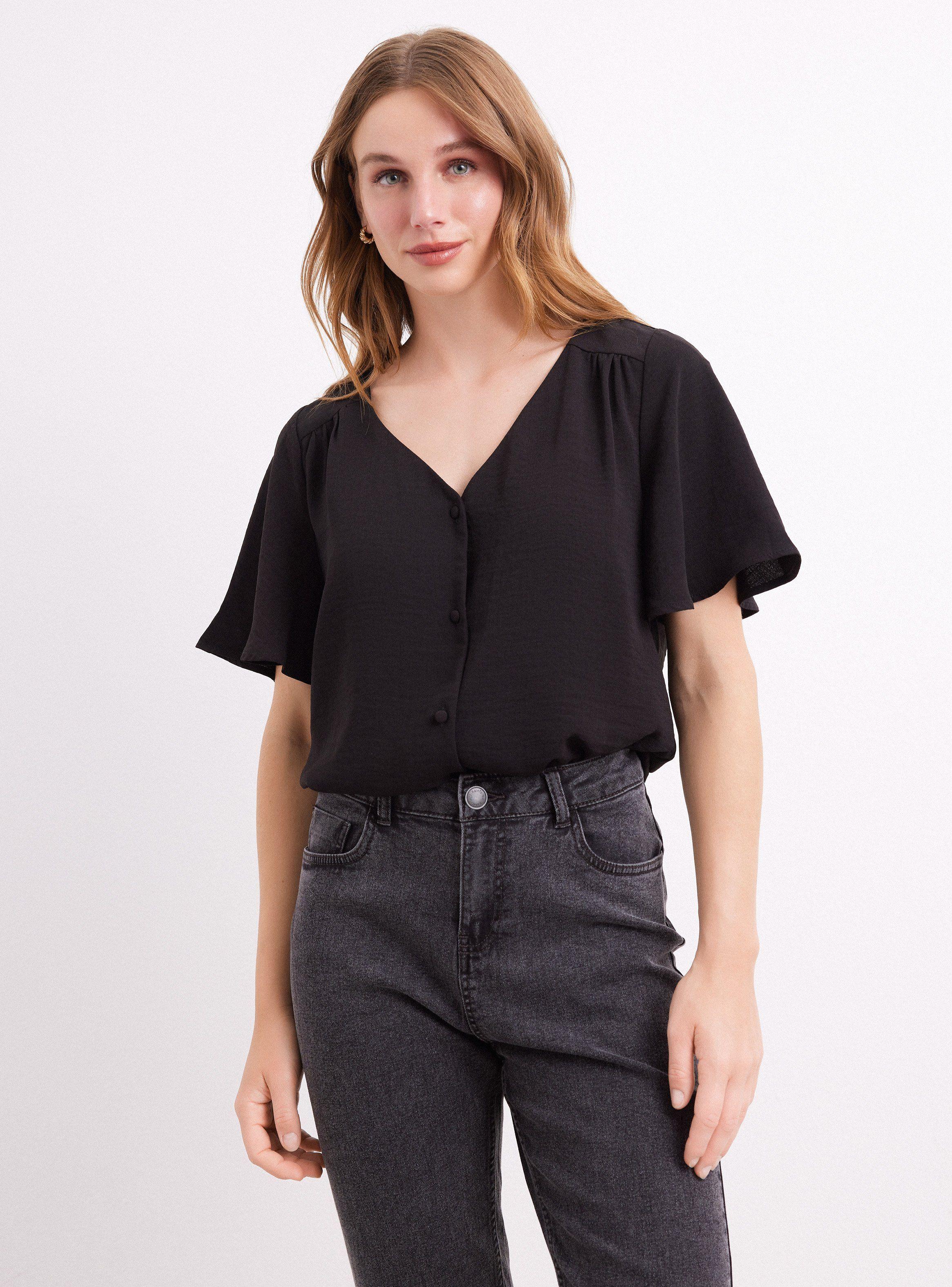 Blusa Semi Formal Plano-0