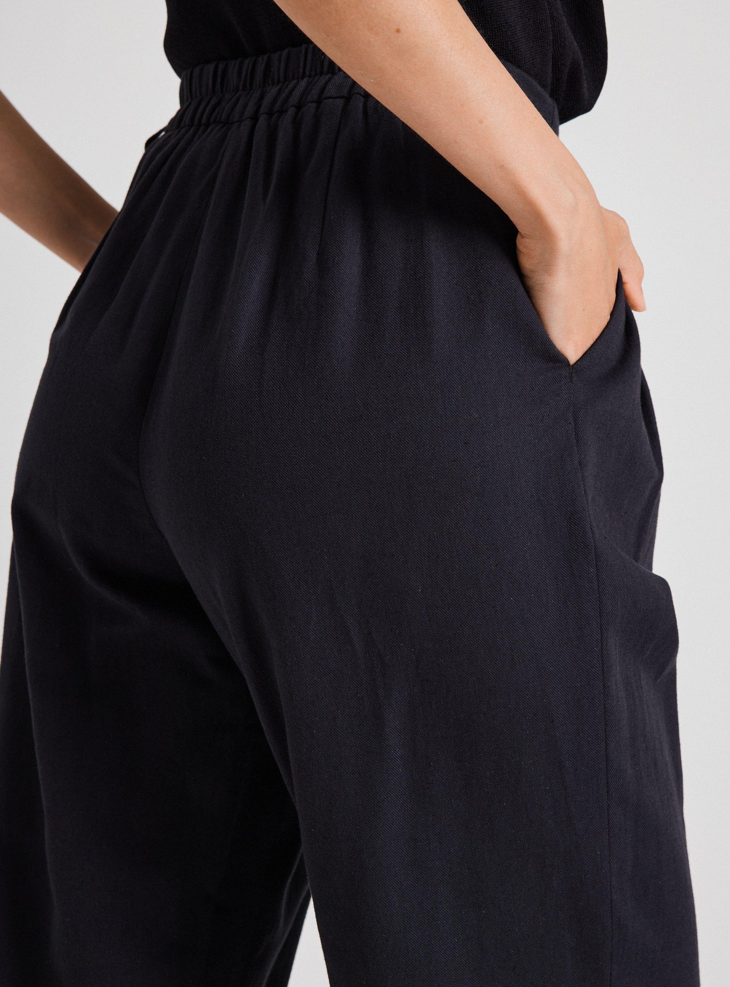 Pantalón Sastrero Regular Tiro Alto con Lino-3