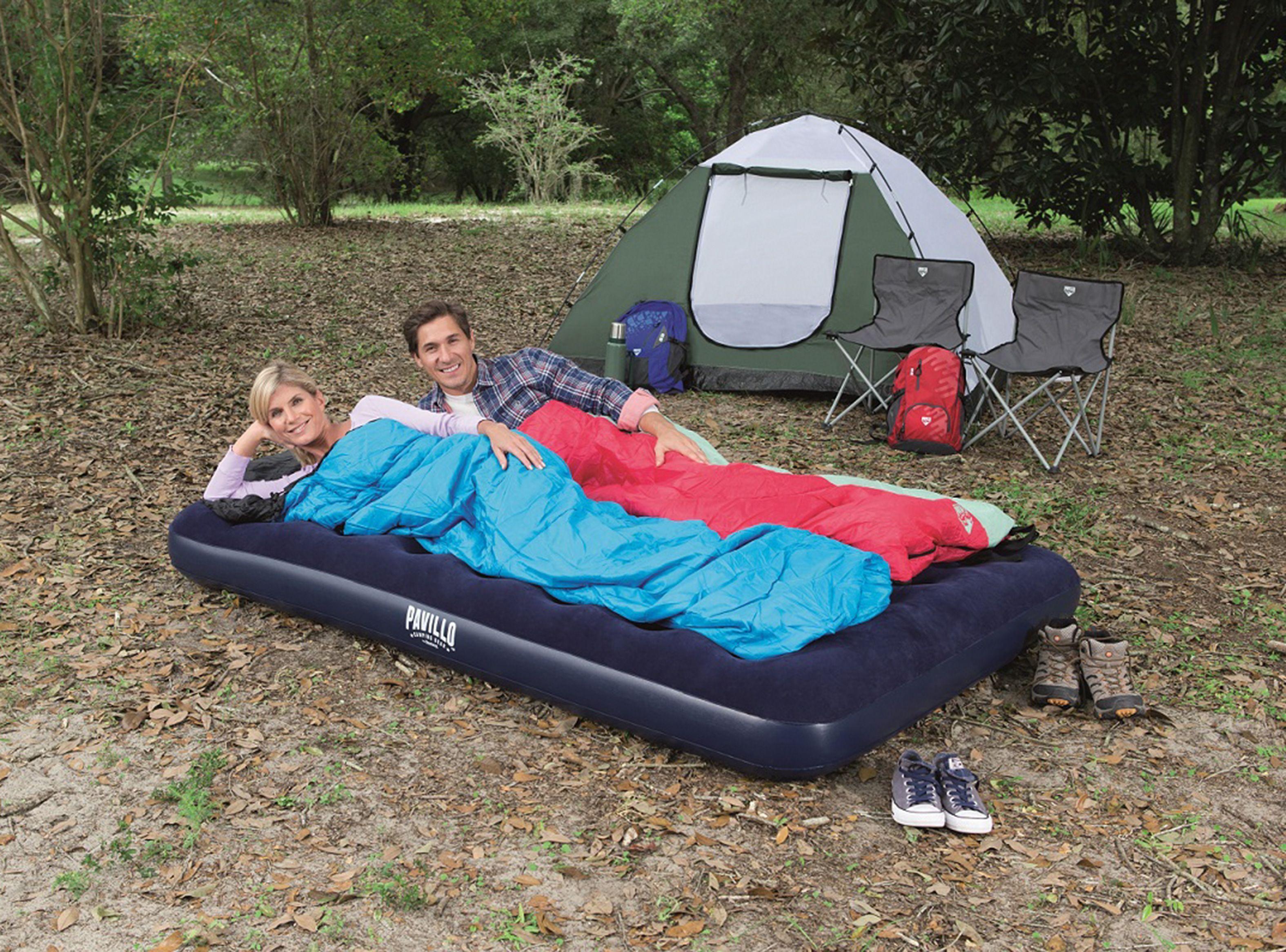Colchón Bestway Inflable Azul Queen-2