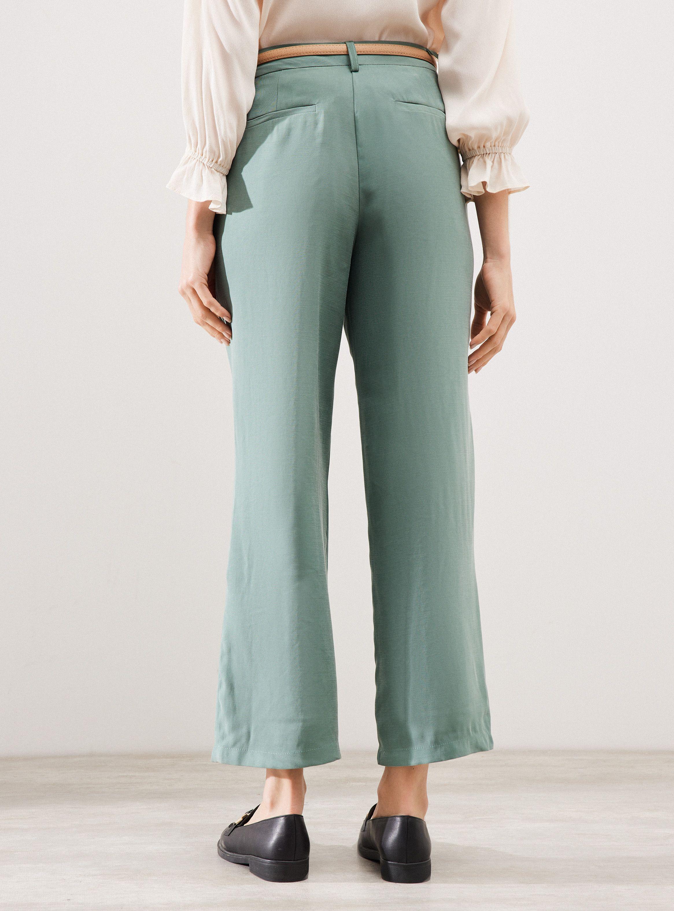 Pantalón Fluido con Cinturón-1