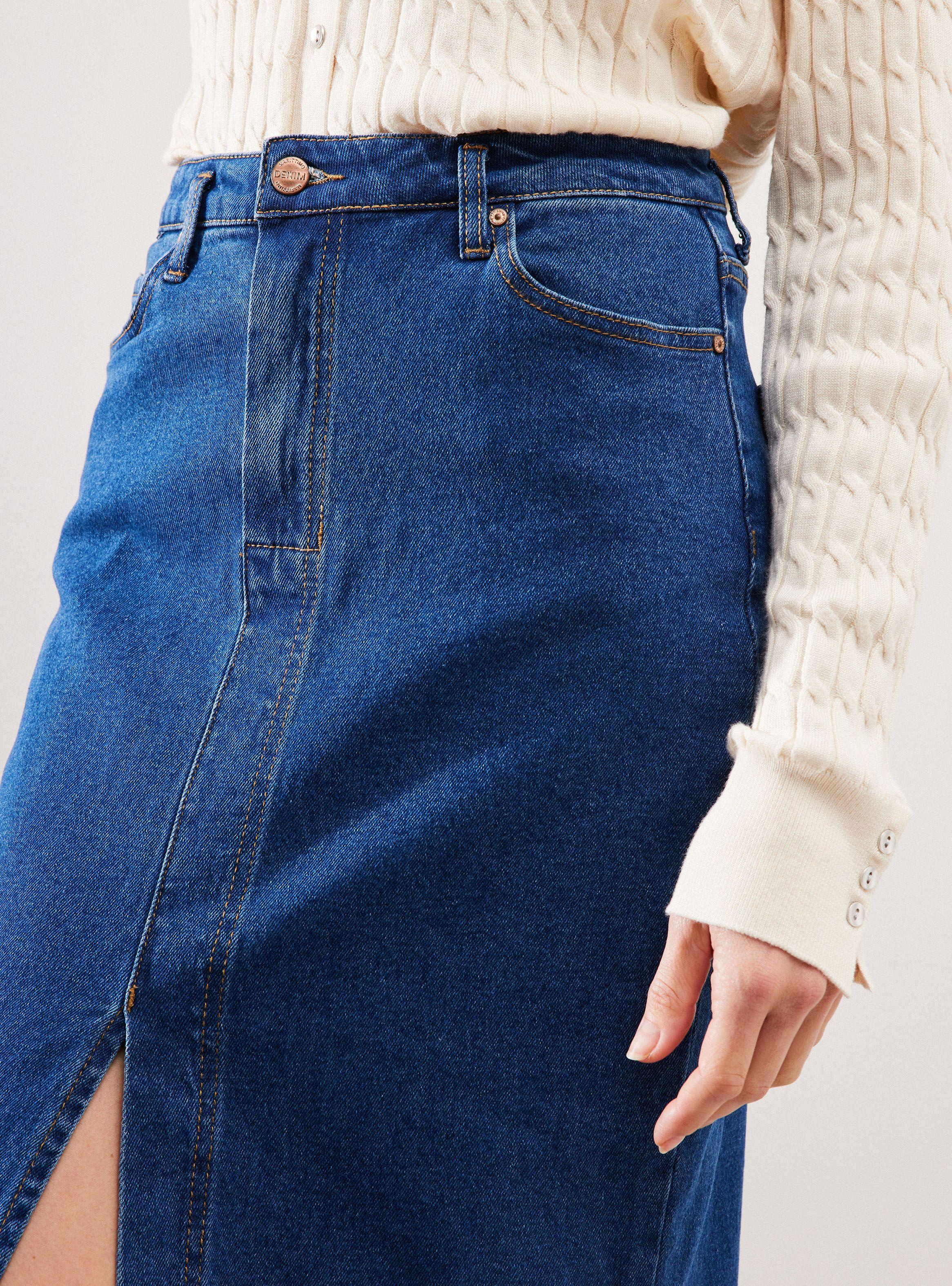 Falda Larga Denim-2