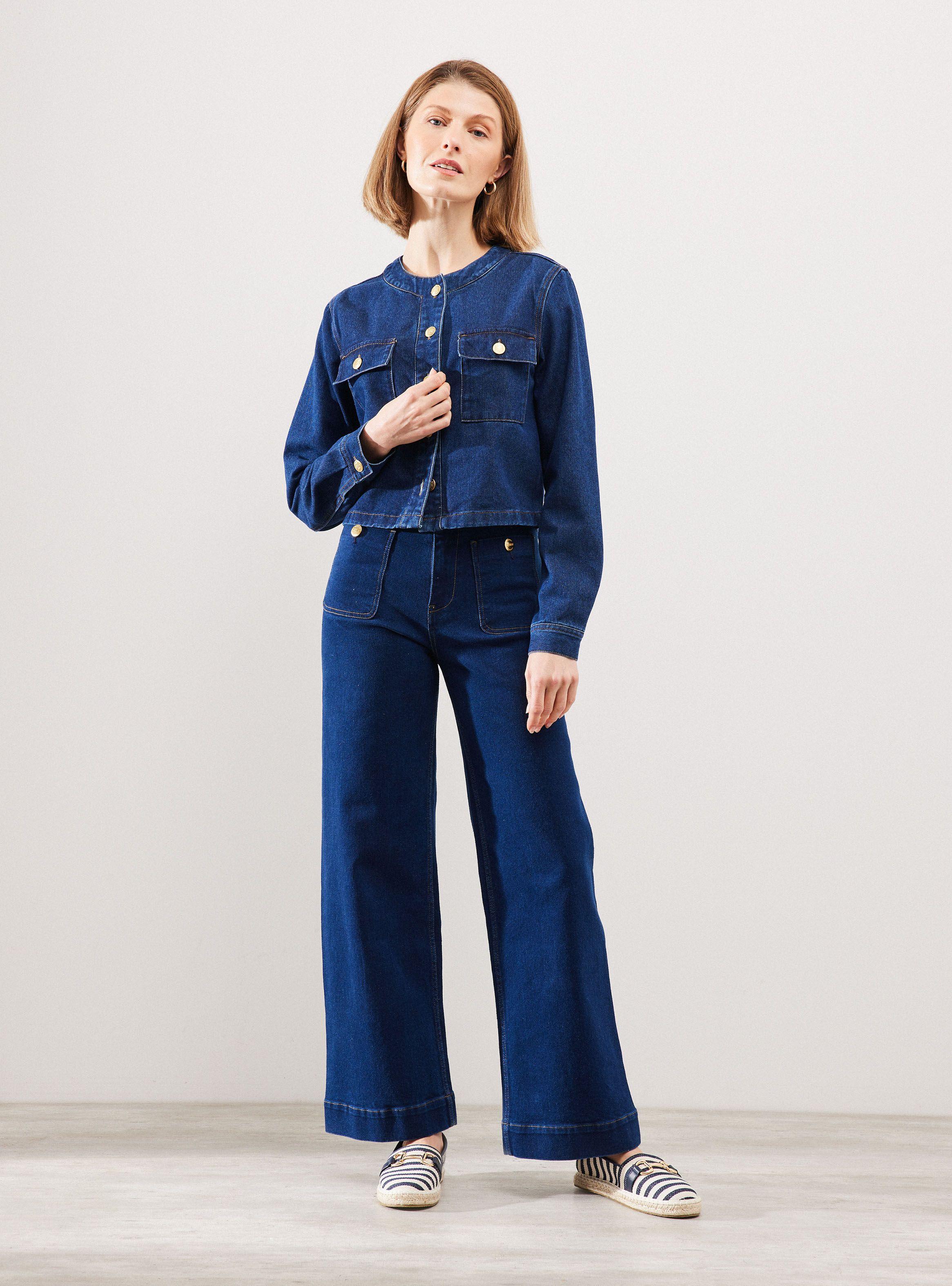 Chaqueta Denim Botones Dorados-4