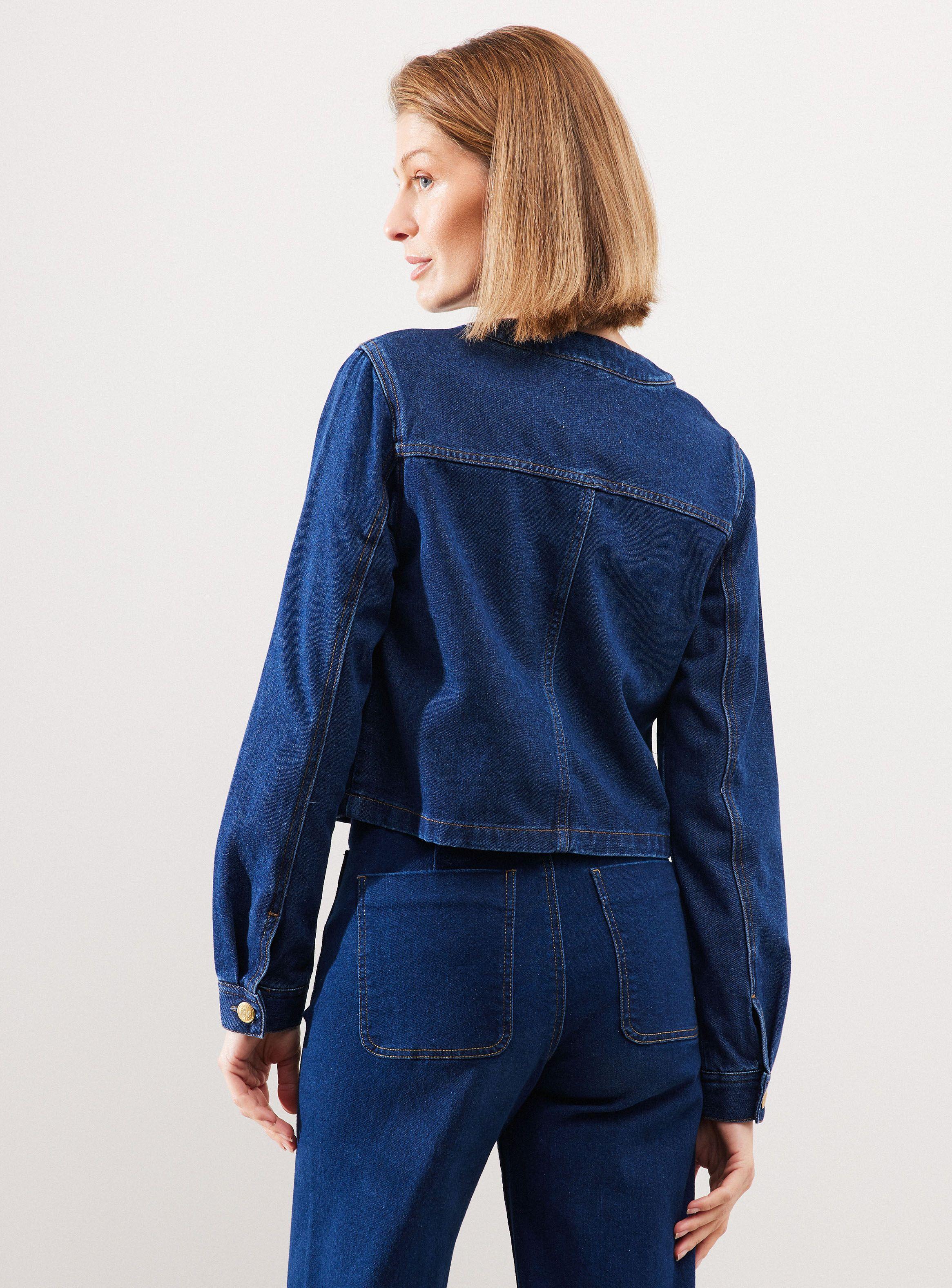Chaqueta Denim Botones Dorados-1