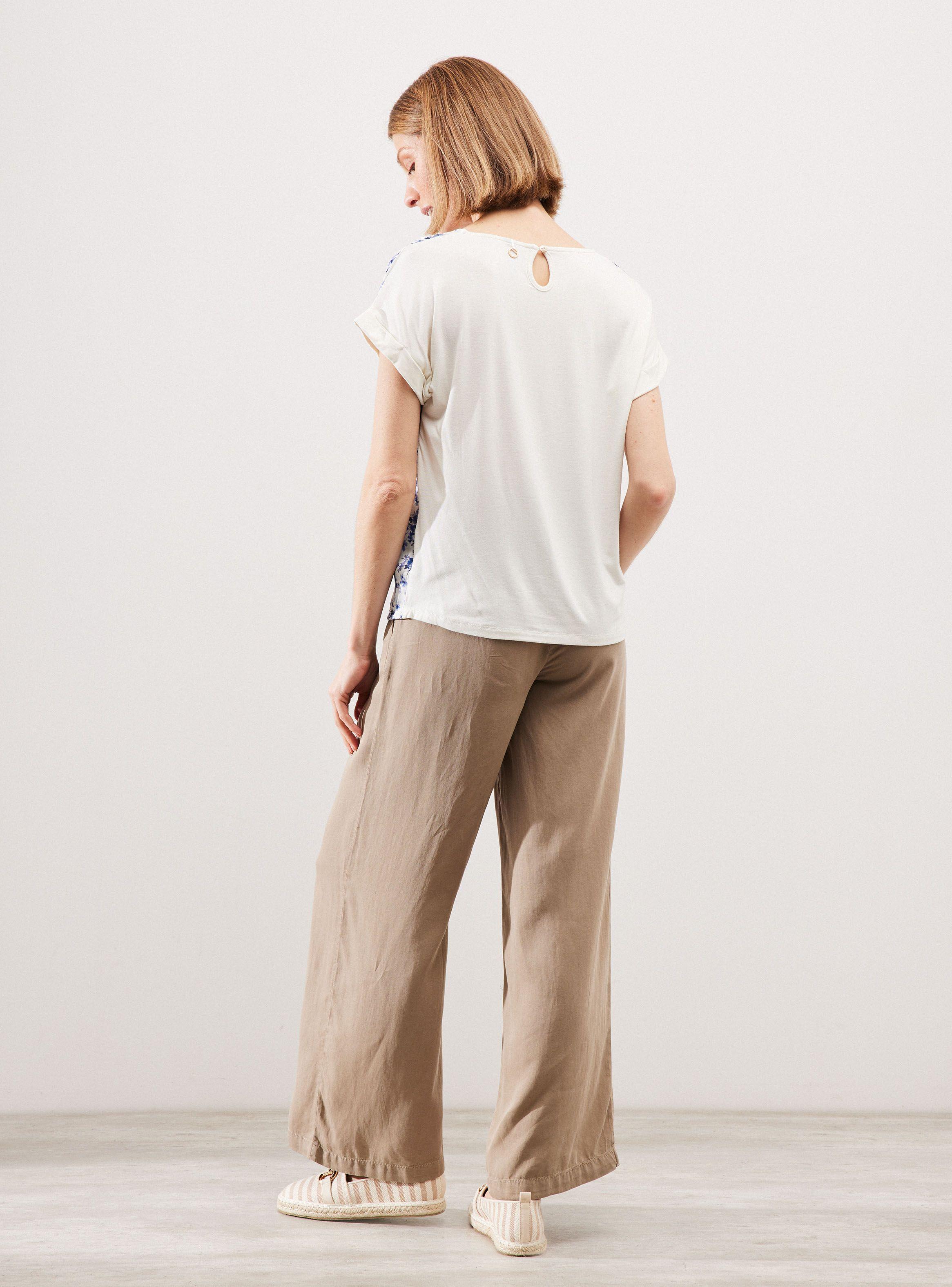 Polera Satín Estampada en Frente-5