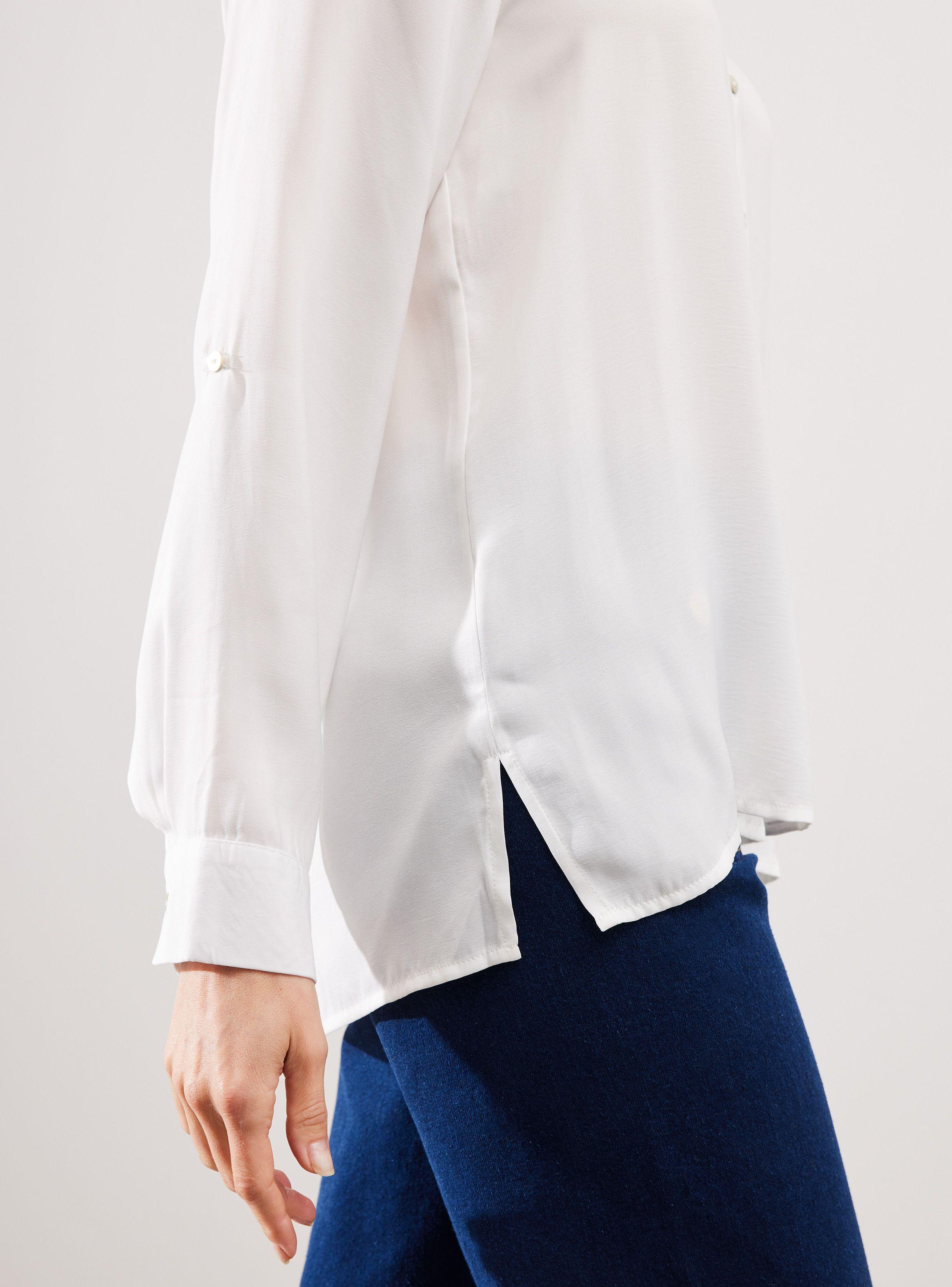 Blusa Satinada con Botones-3