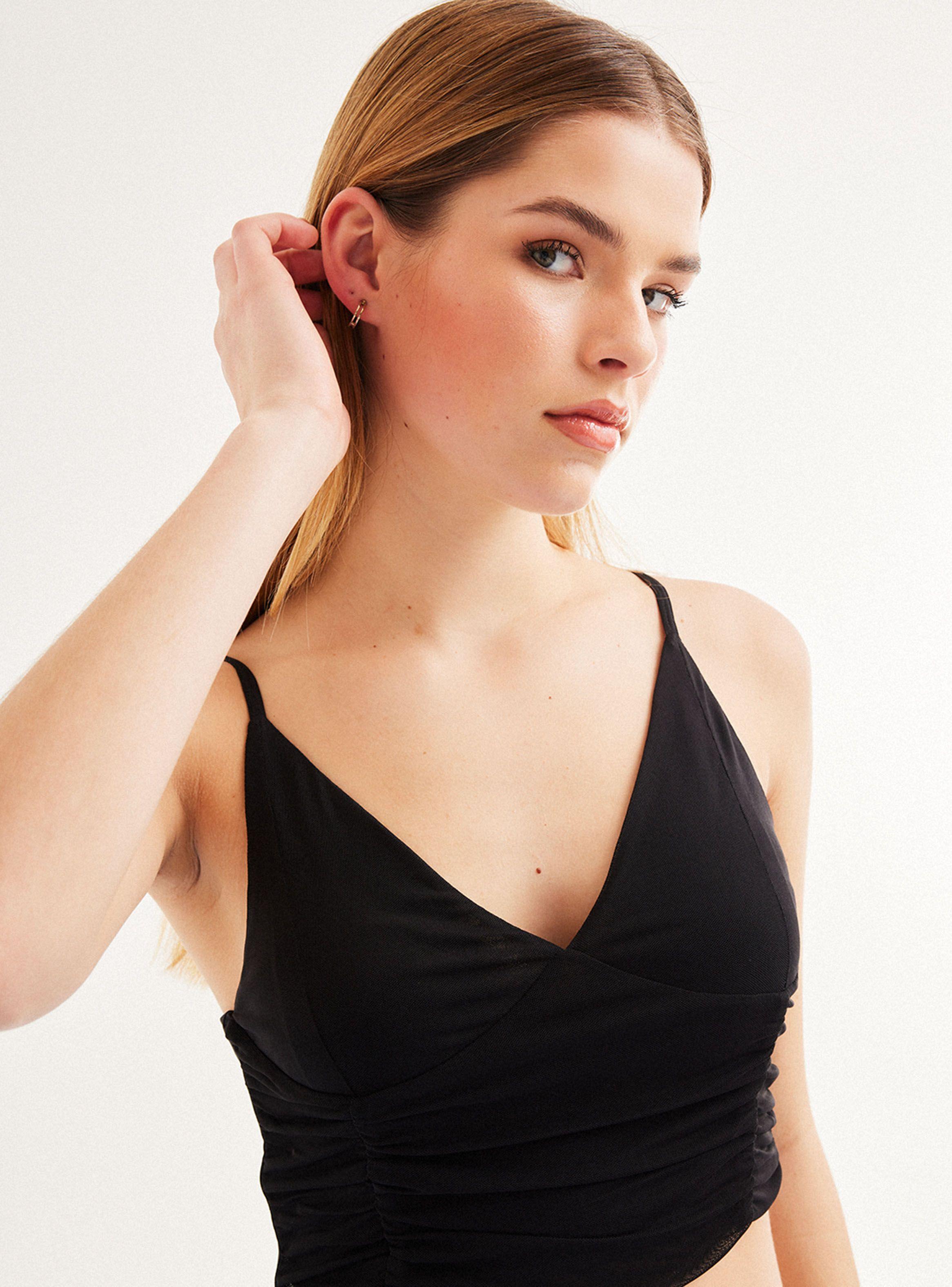 Polera Tipo Corset Mesh-2