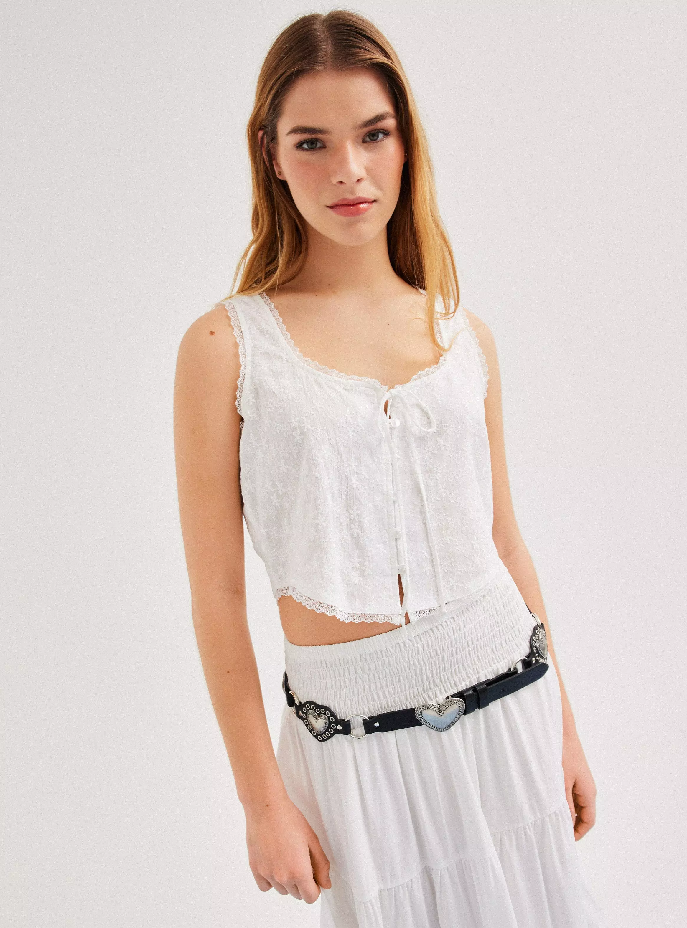 Blusa Straples Abotonada-0