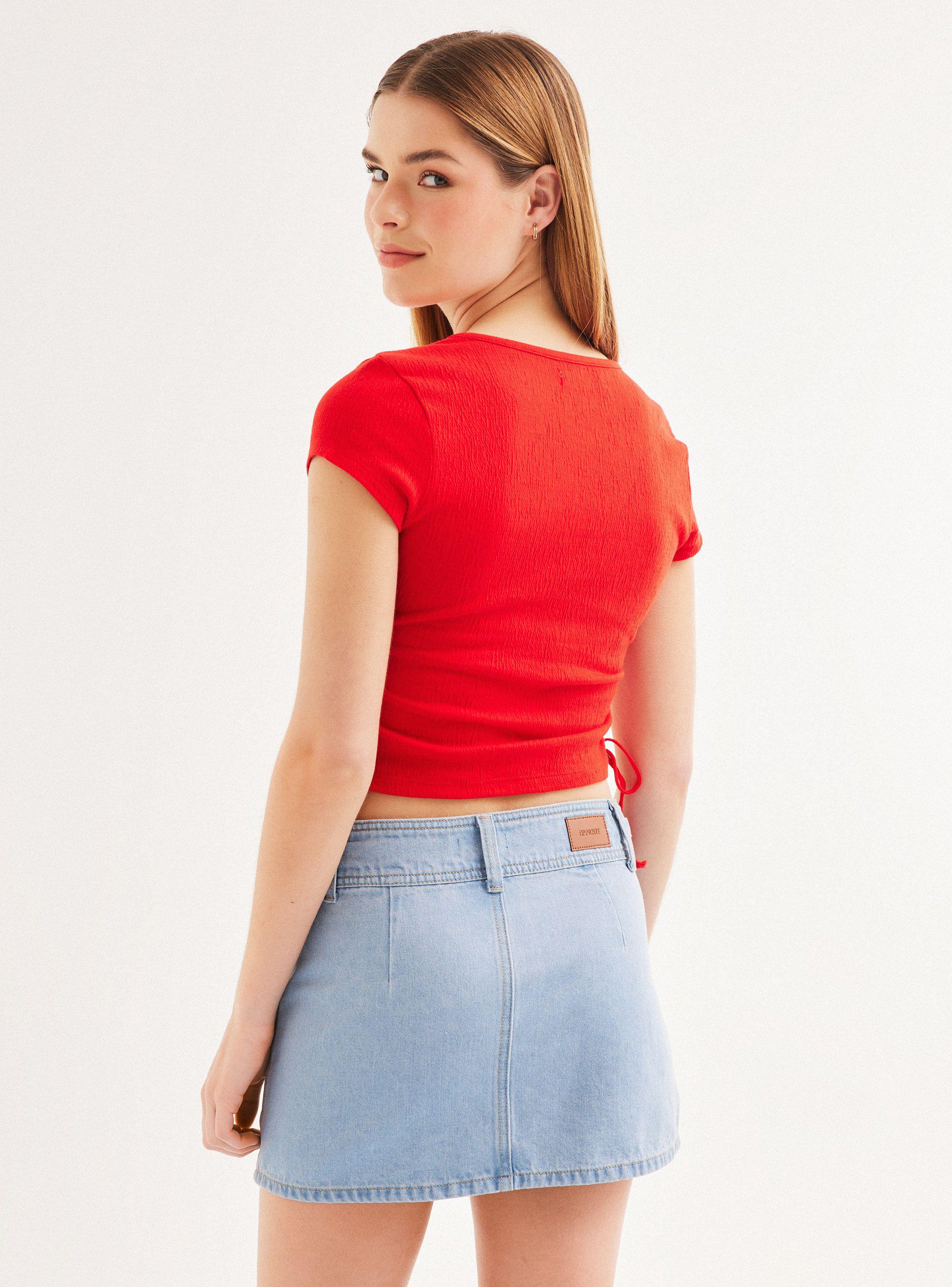 Polera Escote Cruzado con Cintas-1