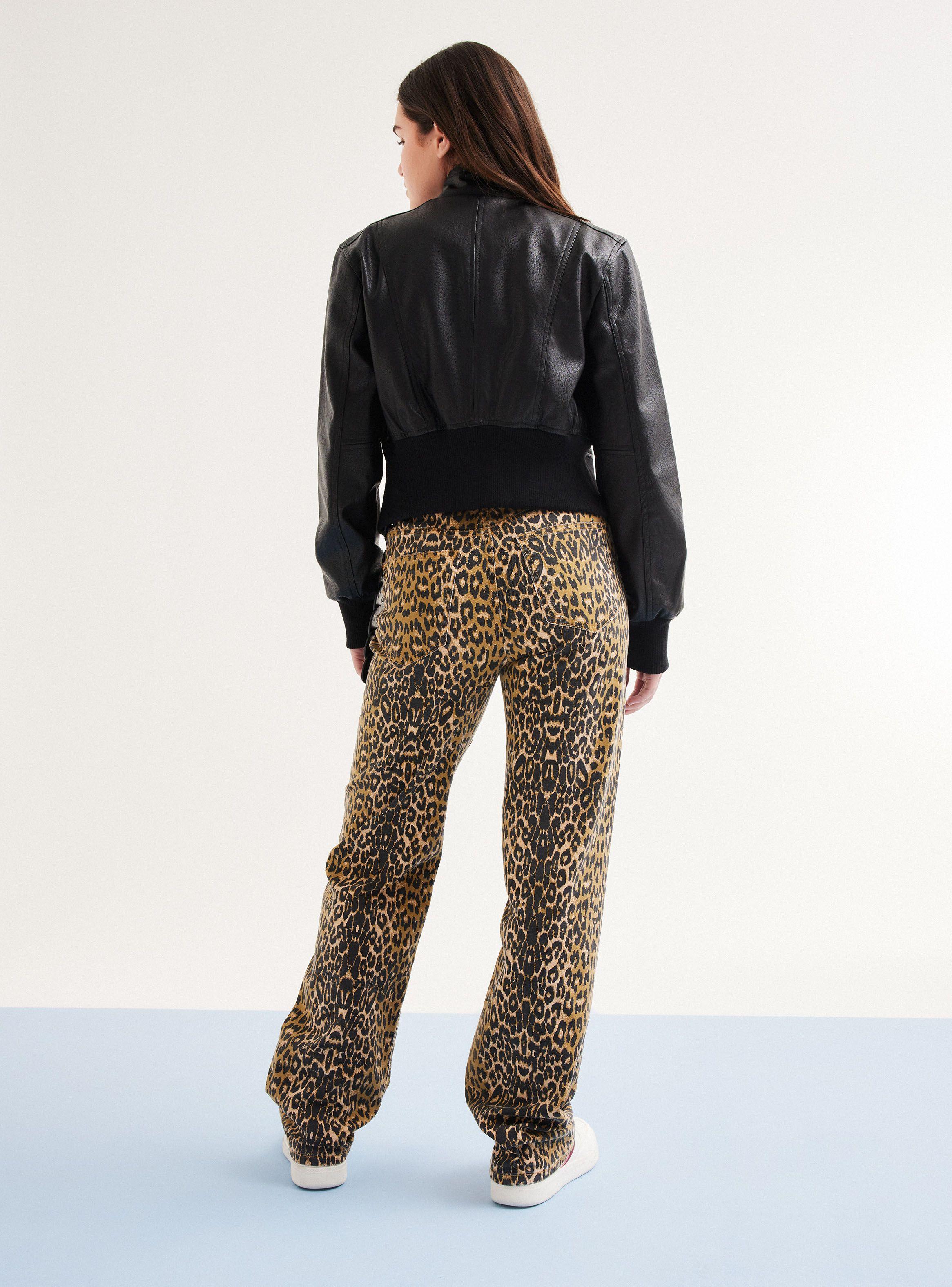 Chaqueta Biker Crop Pretina Ancha-5