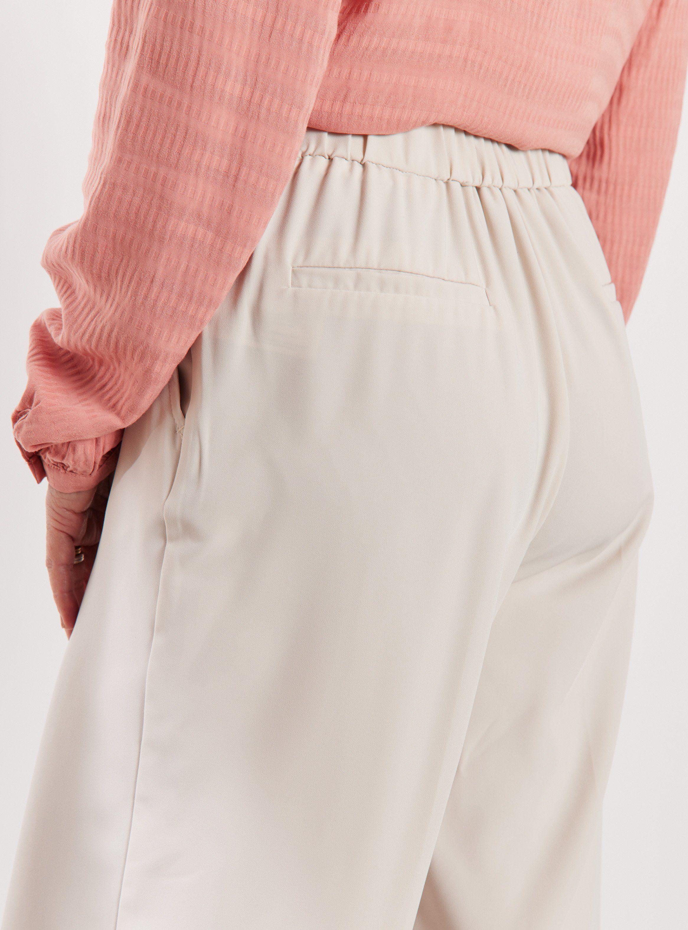 Pantalón de Vestir Suelto con Cintura Elástica-3