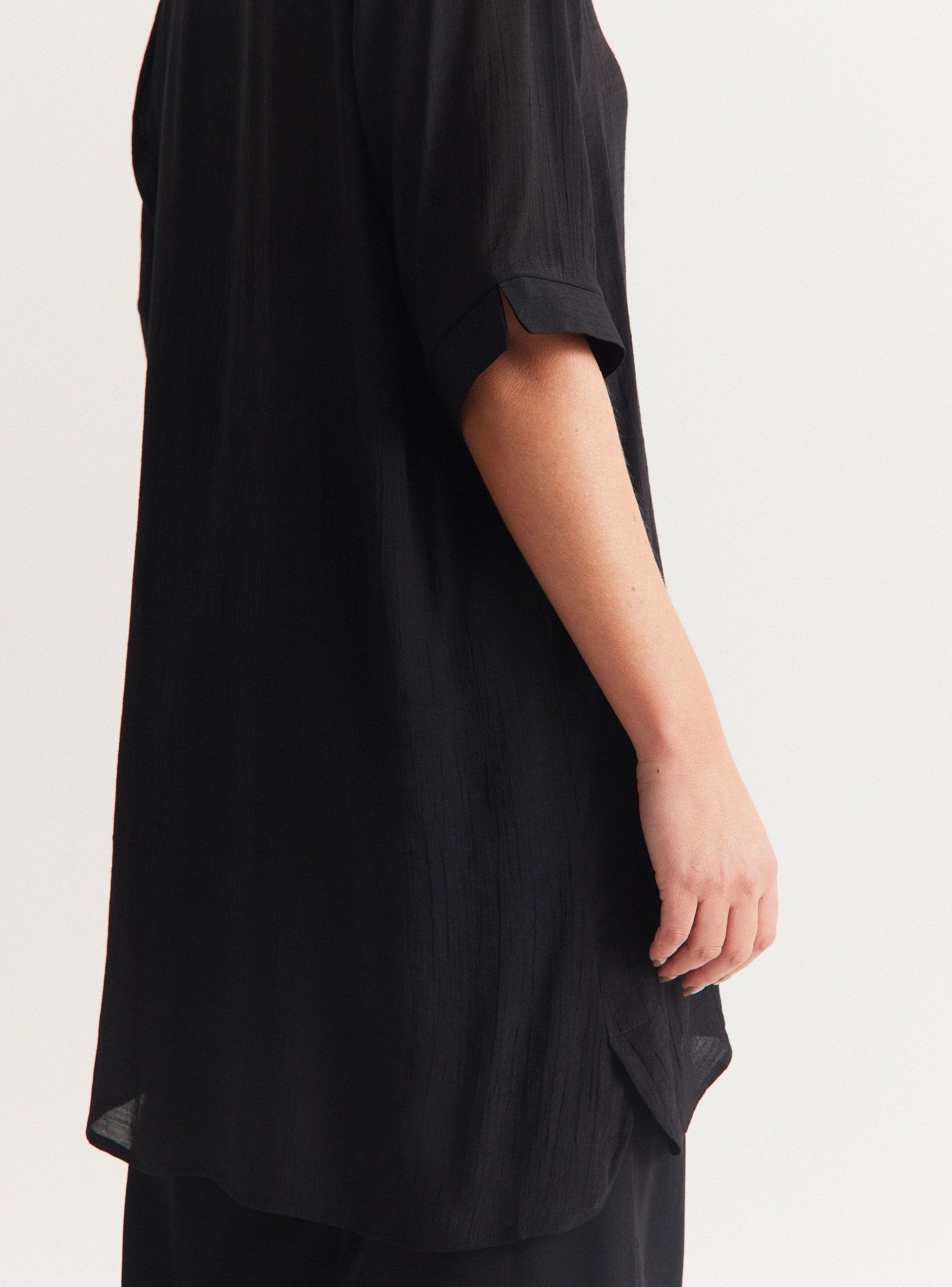 Blusa Larga con Collar-3