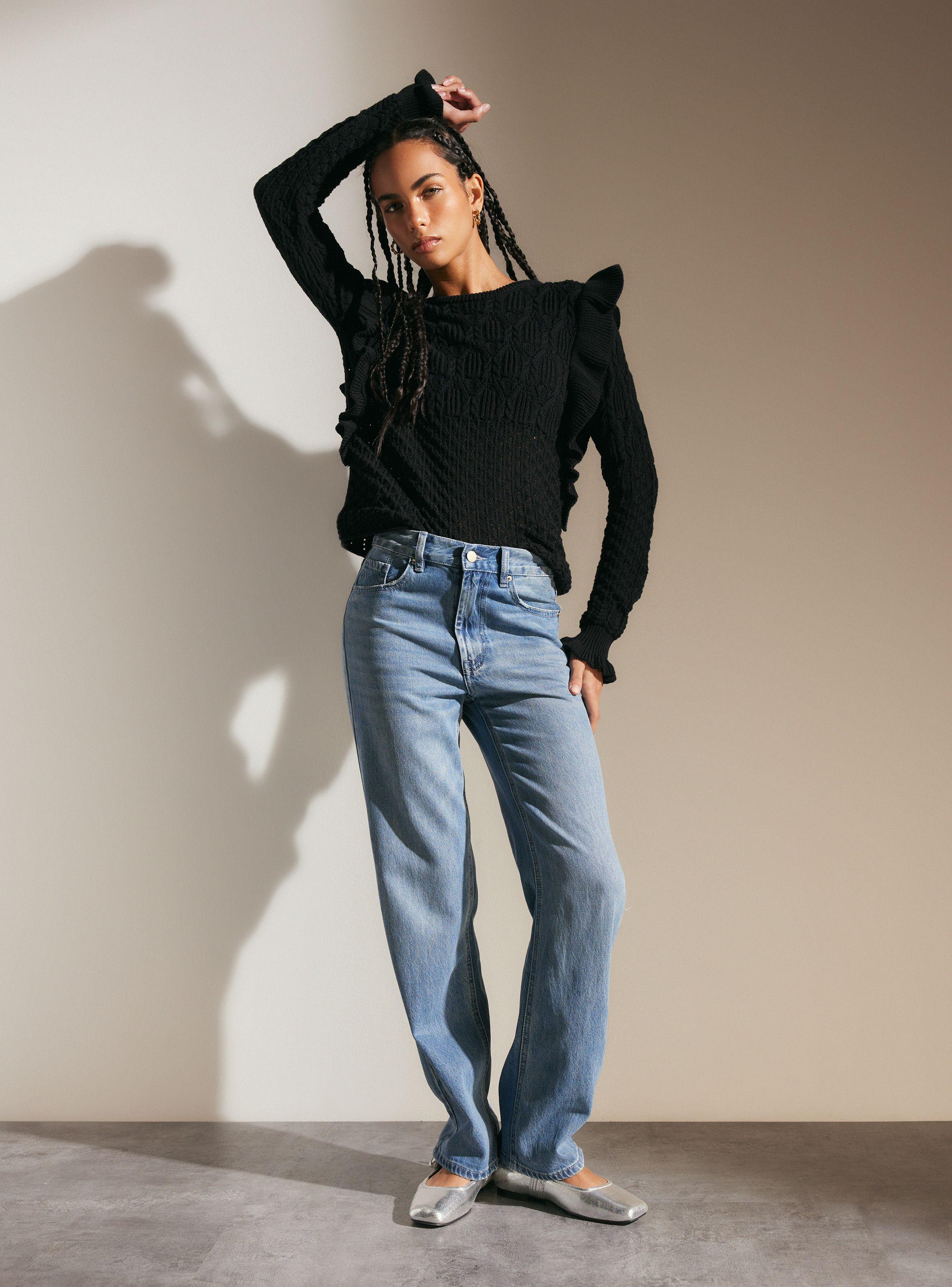 Sweater Trenzado con Vuelos-4