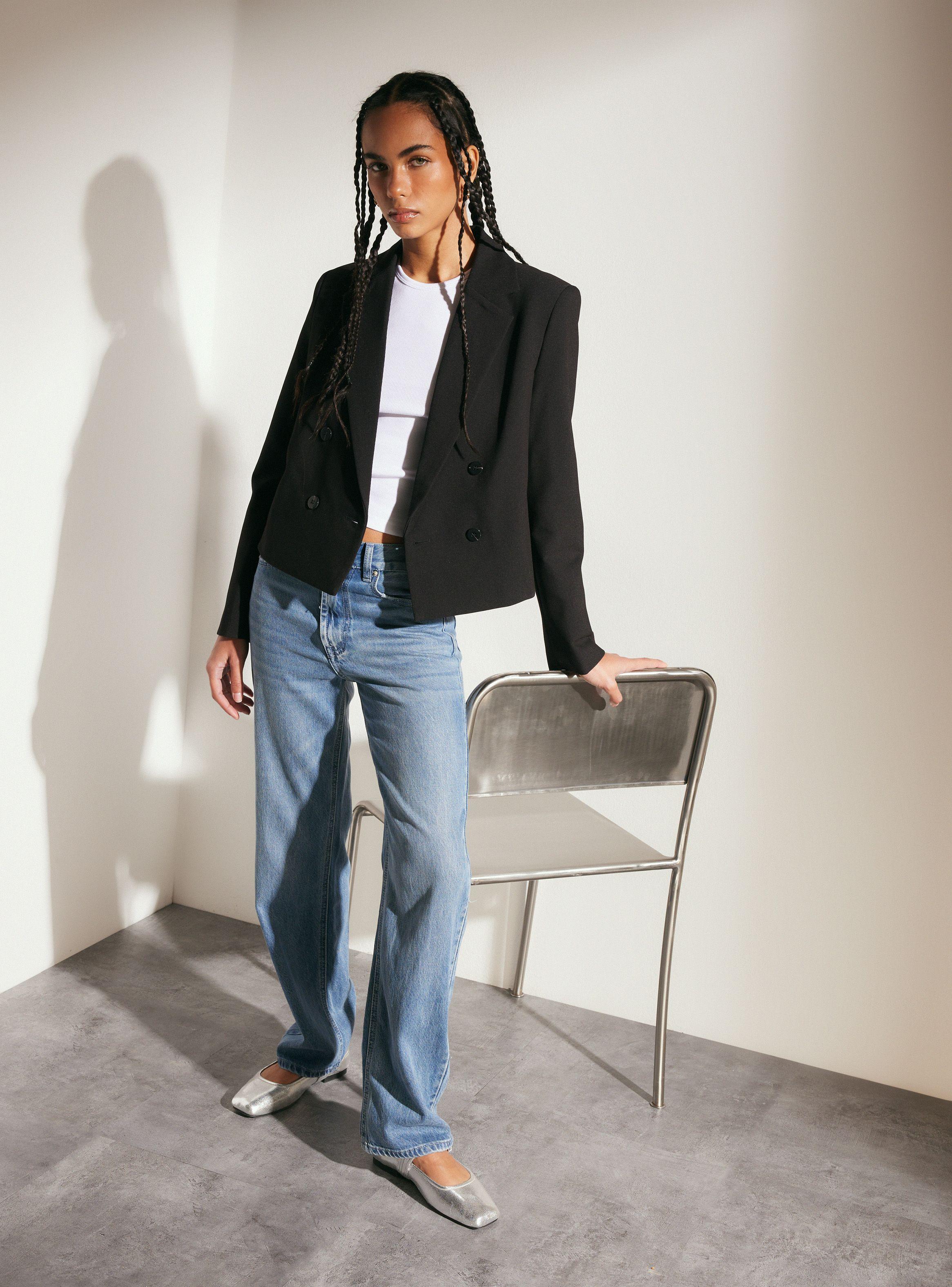 Blazer Crop Doble Abotonadura-4