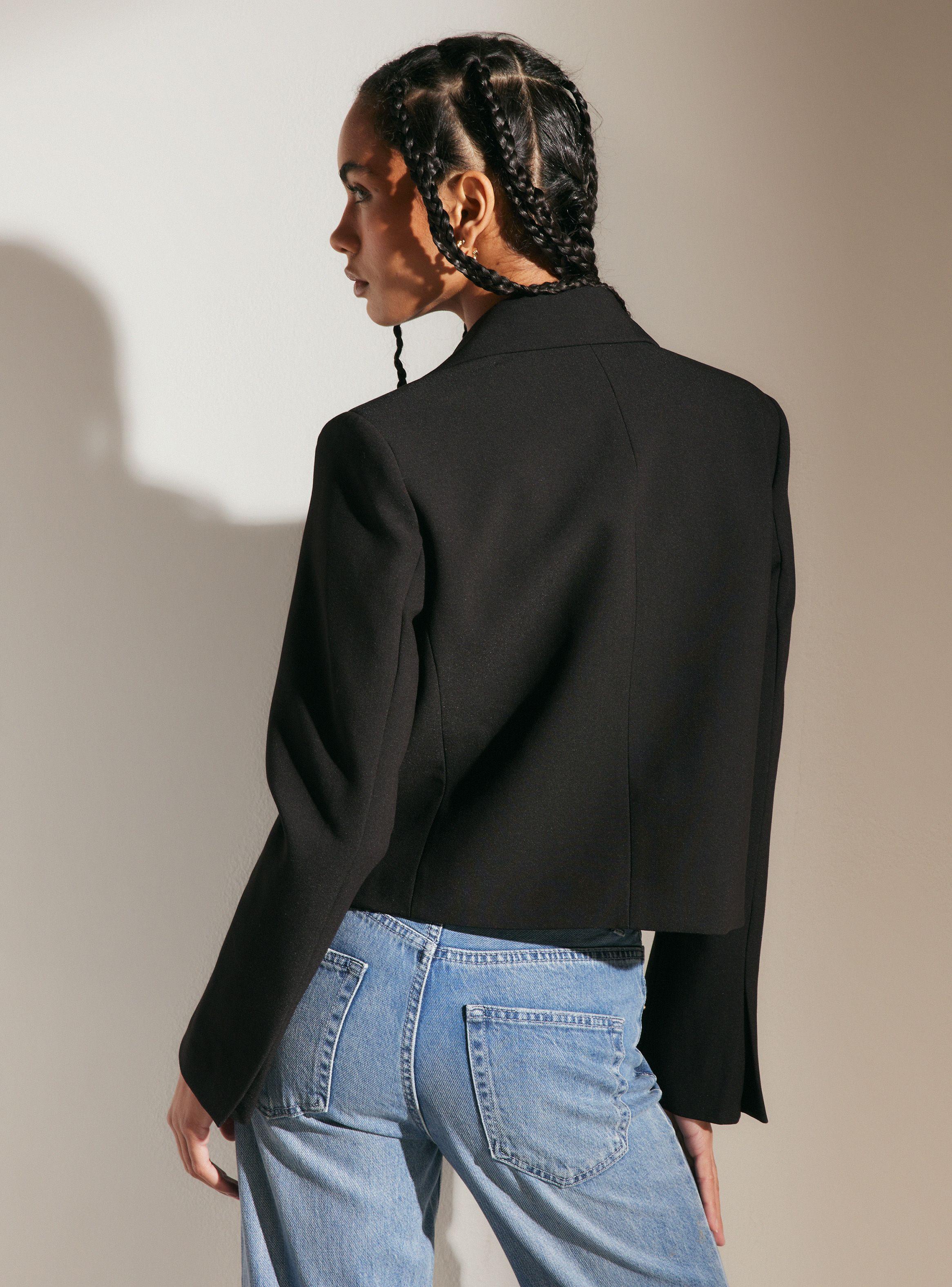 Blazer Crop Doble Abotonadura-1