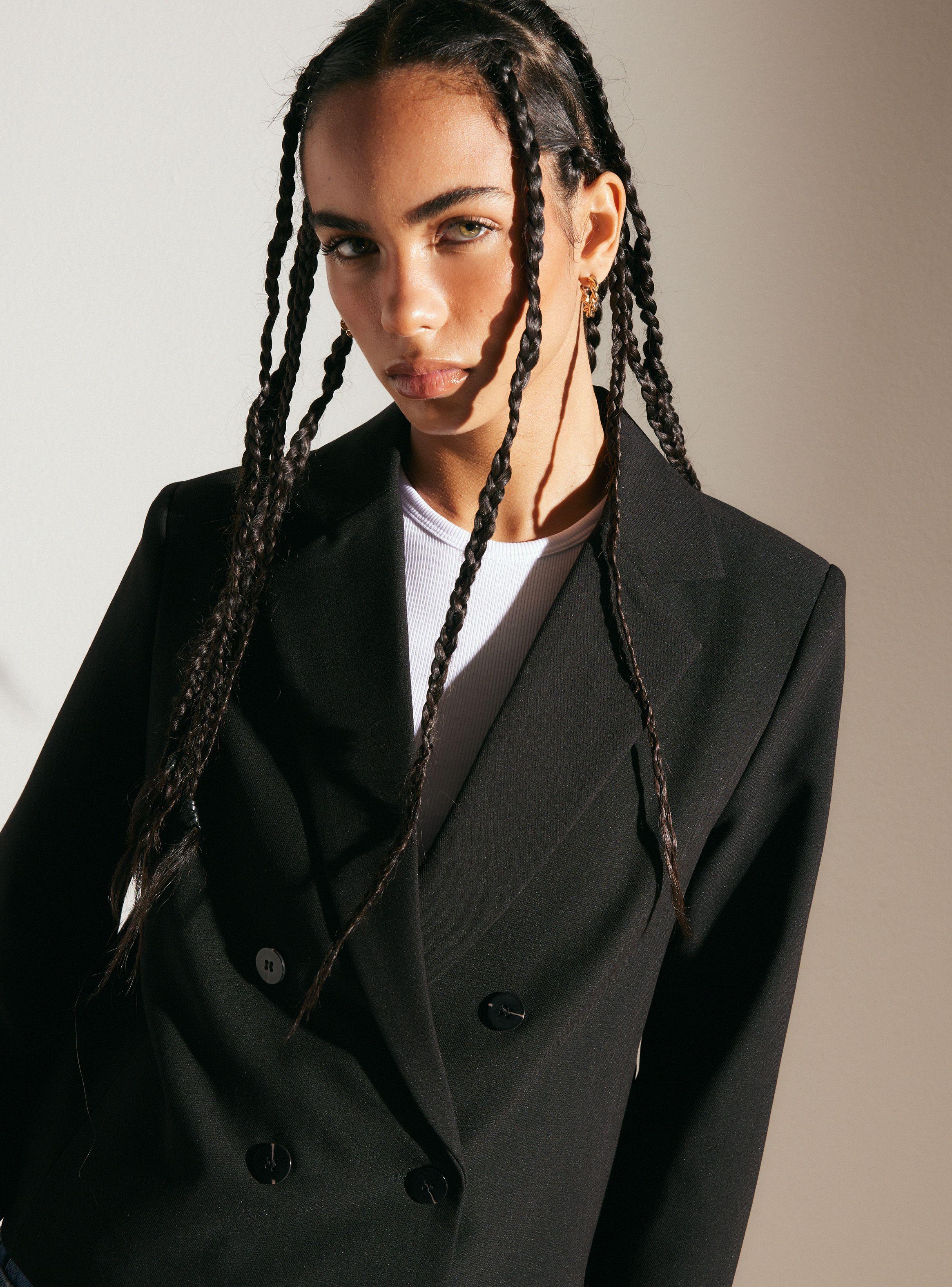 Blazer Crop Doble Abotonadura-2