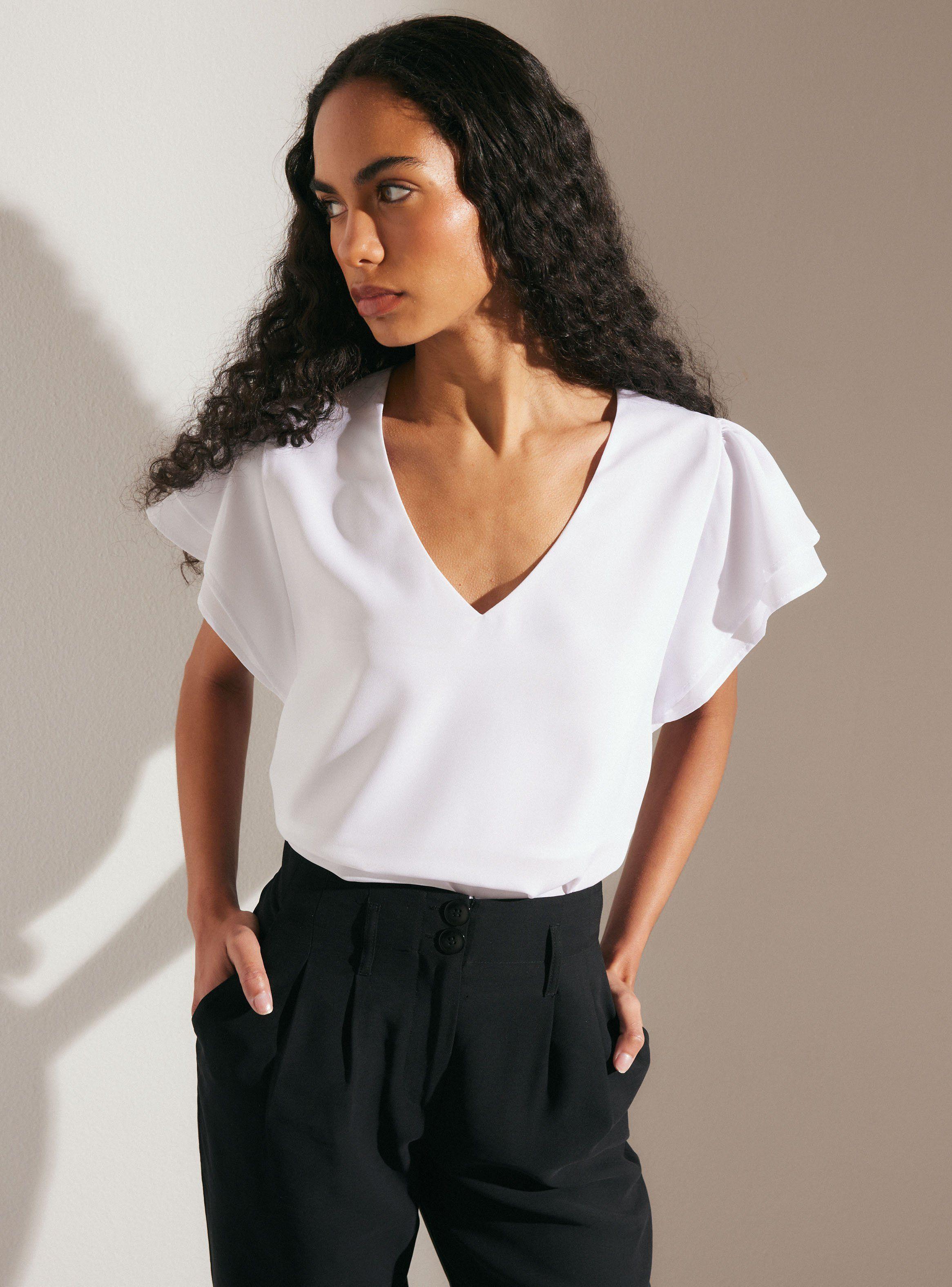 Blusa con Doble Manga Fluida-0