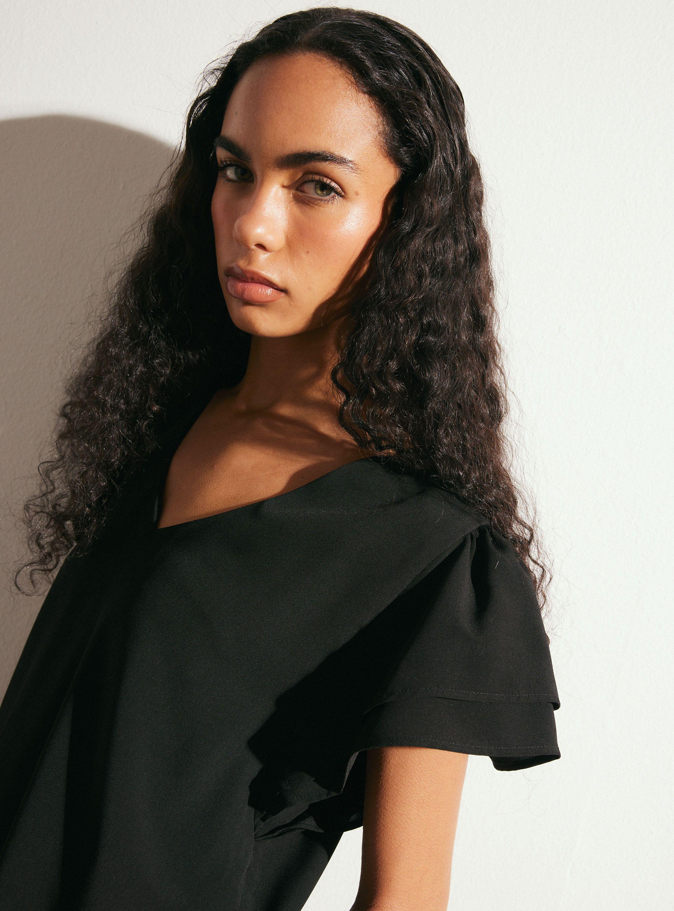 Blusa con Doble Manga Fluida-3