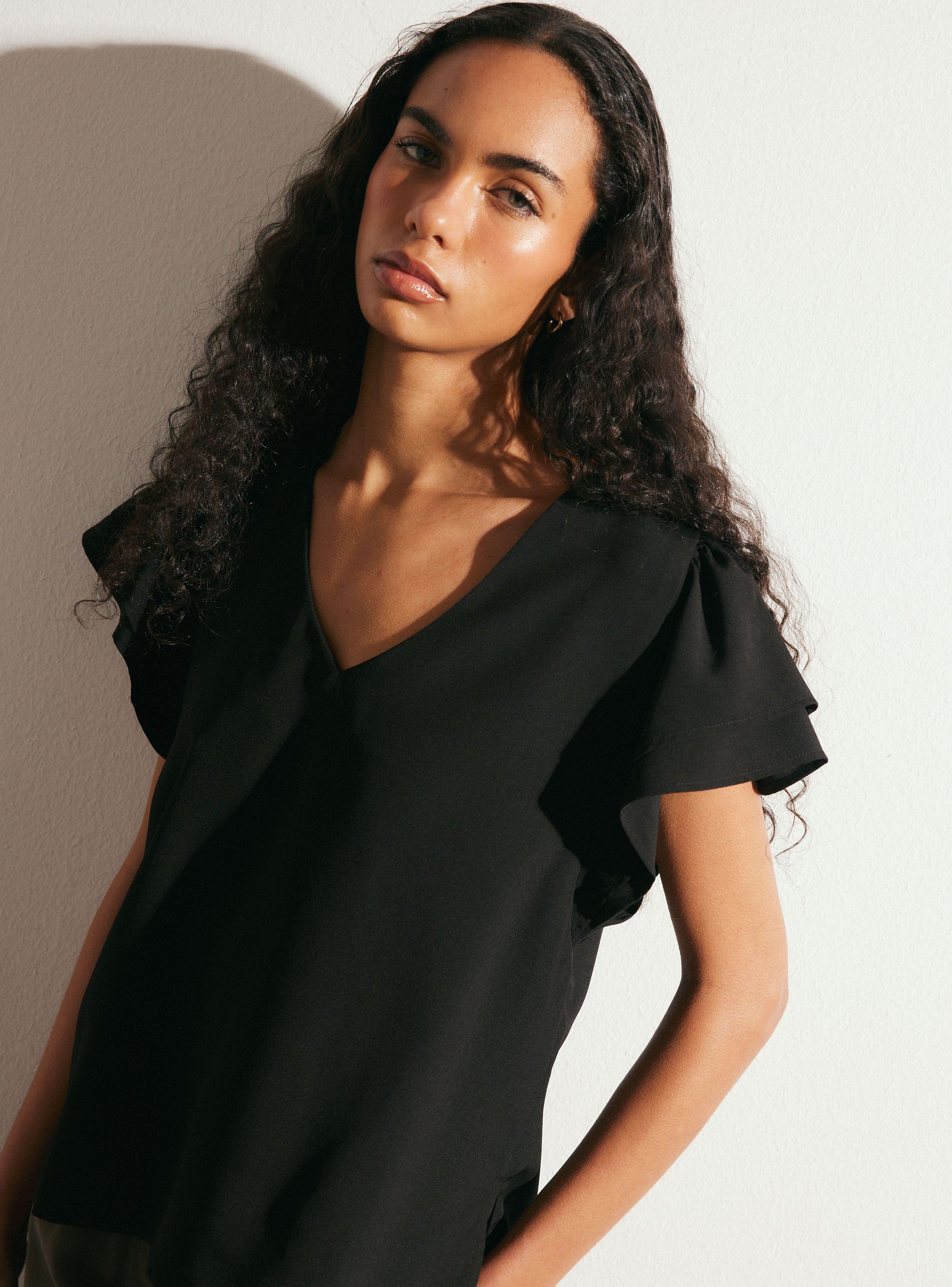 Blusa con Doble Manga Fluida-2