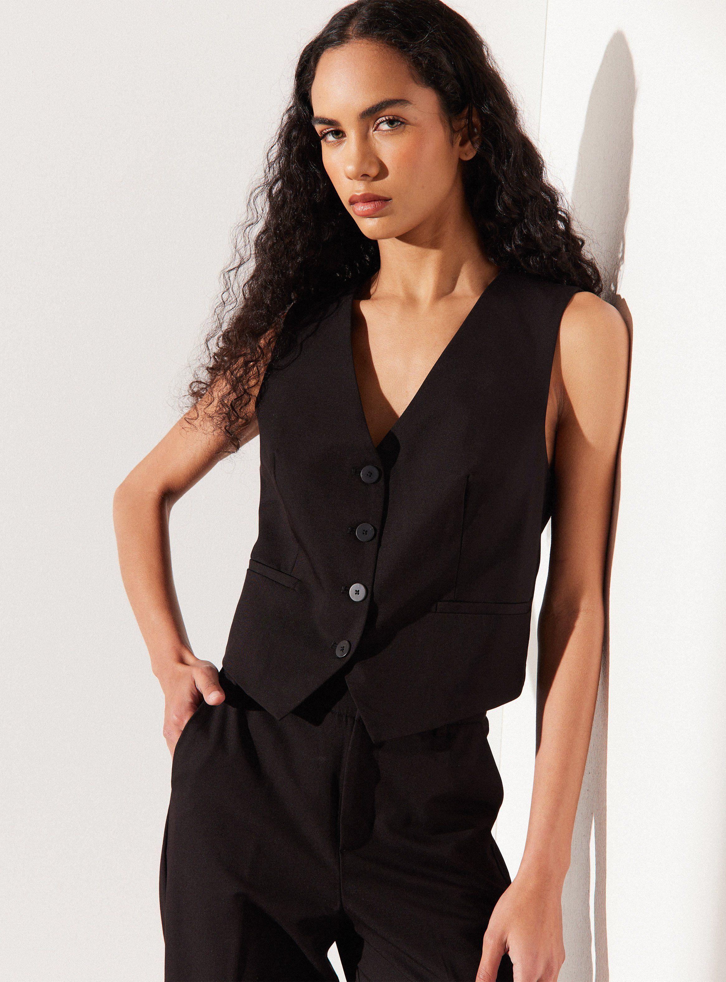 Blazer Vest sin Mangas-0
